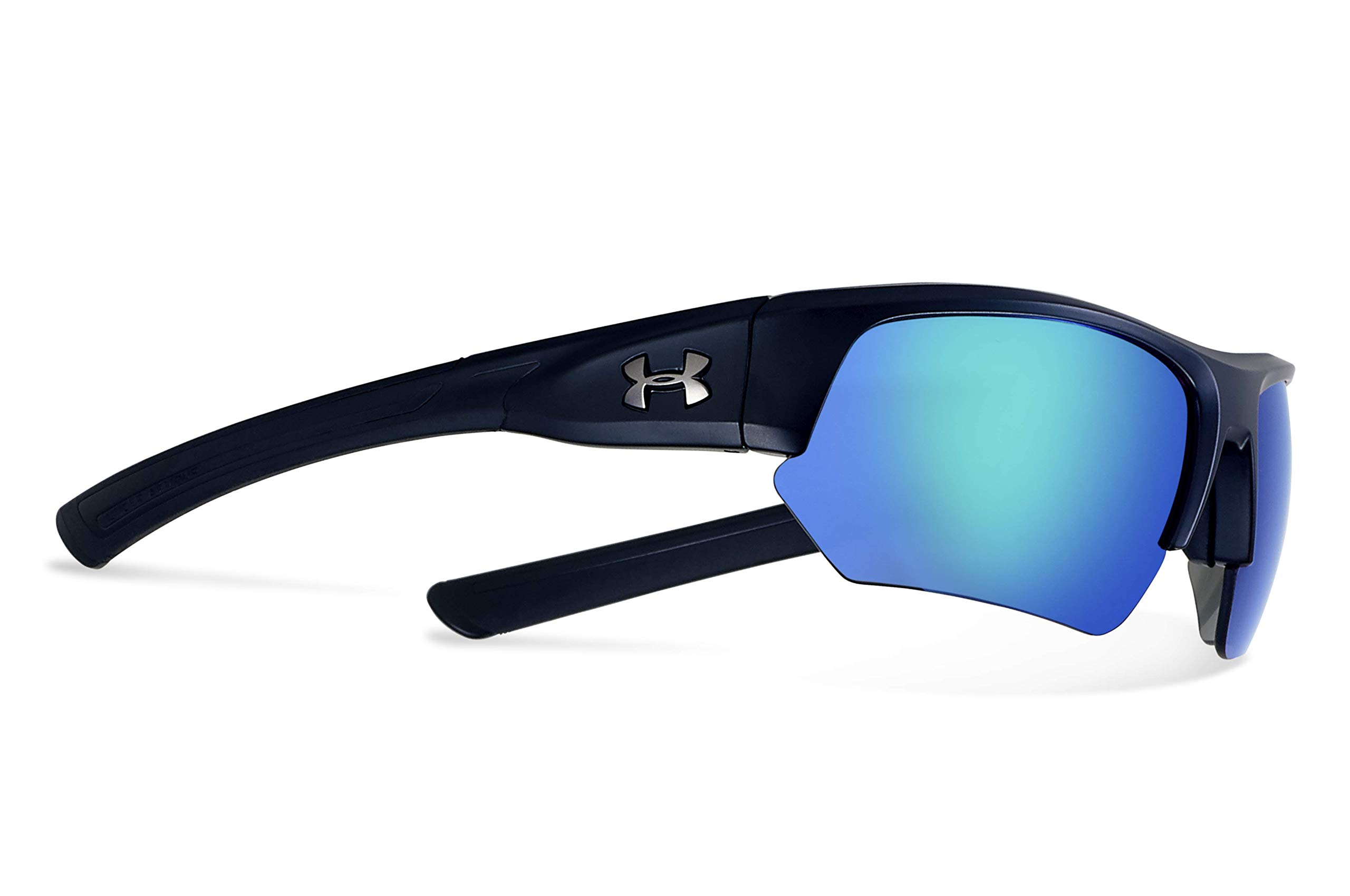 Under Armour UA Big Shot Wrap Sunglasses for Men & Women - Polarized Sports Sunglasses for Running, Cycling, Fishing - UV Protection & Anti-Glare Lenses