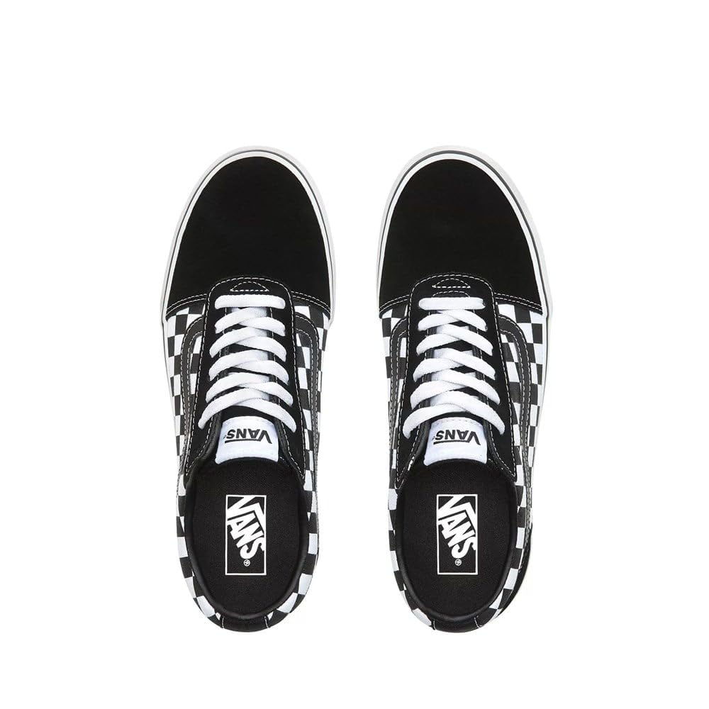 Vans Girl's Ward Trainers Sneaker - Stylish & Comfortable Skate Shoes for Girls | Perfect for School, Skateboarding & Casual Wear