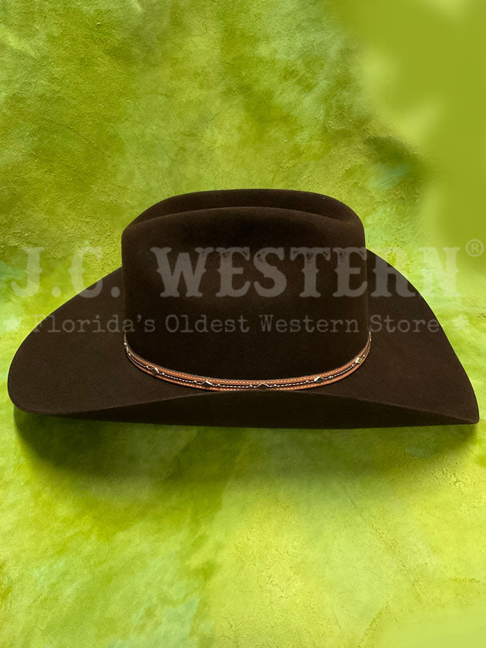 Resistol RFKGMN 524022 George Strait Collection KINGMAN 6X Felt Cowboy Hat in Chocolate Brown - Perfect for Western Rodeo, Country Music Festivals & Outdoor Adventures