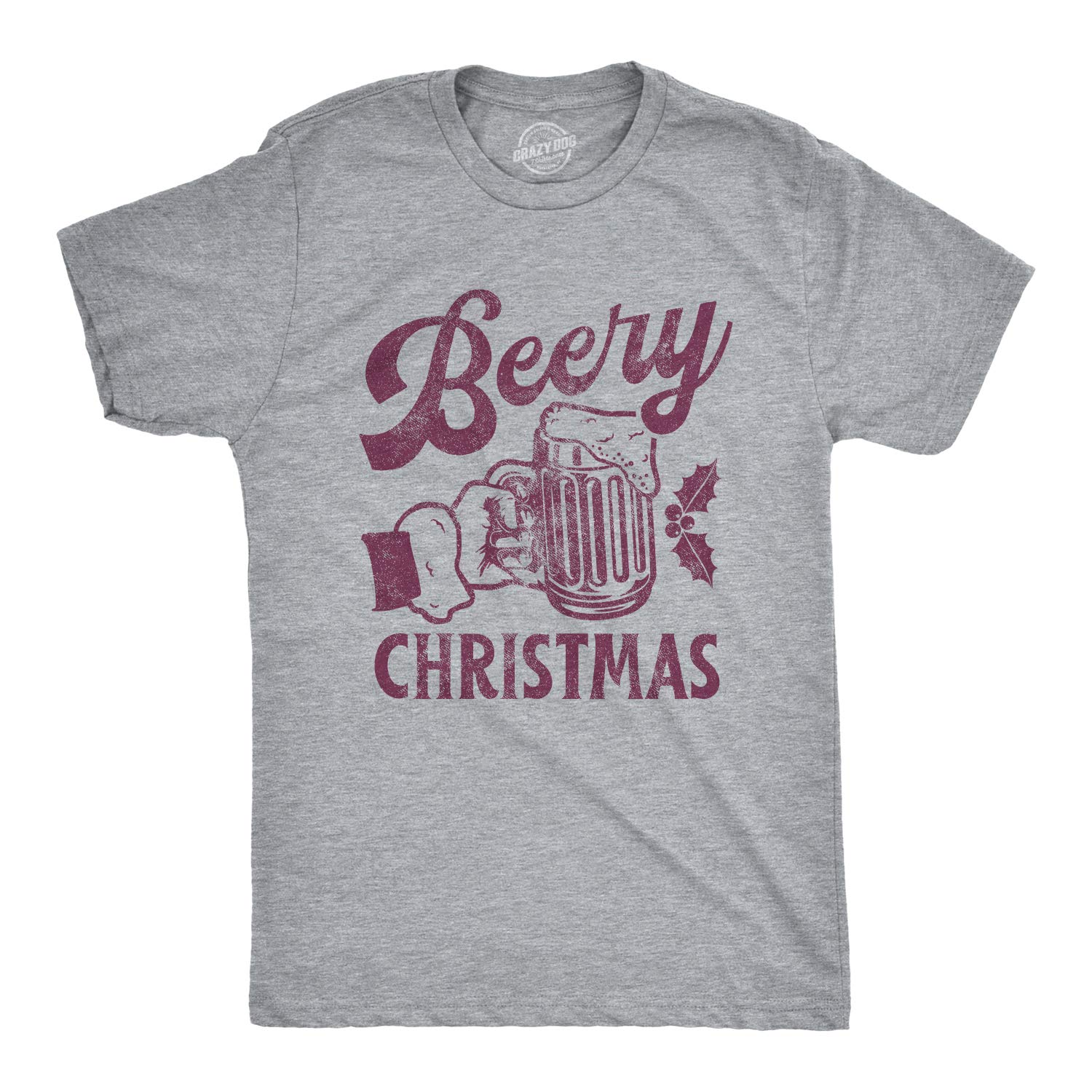 Funny Beer Christmas Tshirt for Men - Holiday Brewery Graphic Tee - Perfect for Xmas Parties & Gifts for Beer Lovers