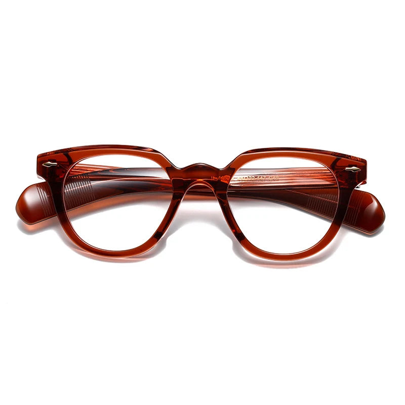 Black Unisex Full Rim Irregular Oval Acetate Eyeglasses 2241 - Stylish & Lightweight Glasses for Men & Women - Perfect for Reading, Working & Fashion Accessories