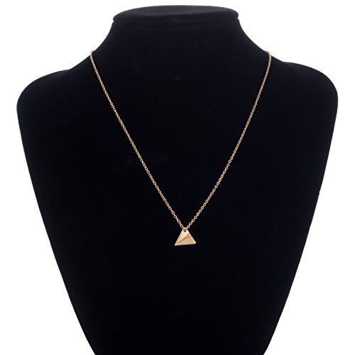 YOOE Geometric Origami Paper Airplane Necklace - Minimalist Triangle Pendant Jewelry for Women & Couples | Perfect Gift for Anniversary, Valentine's Day & Everyday Wear
