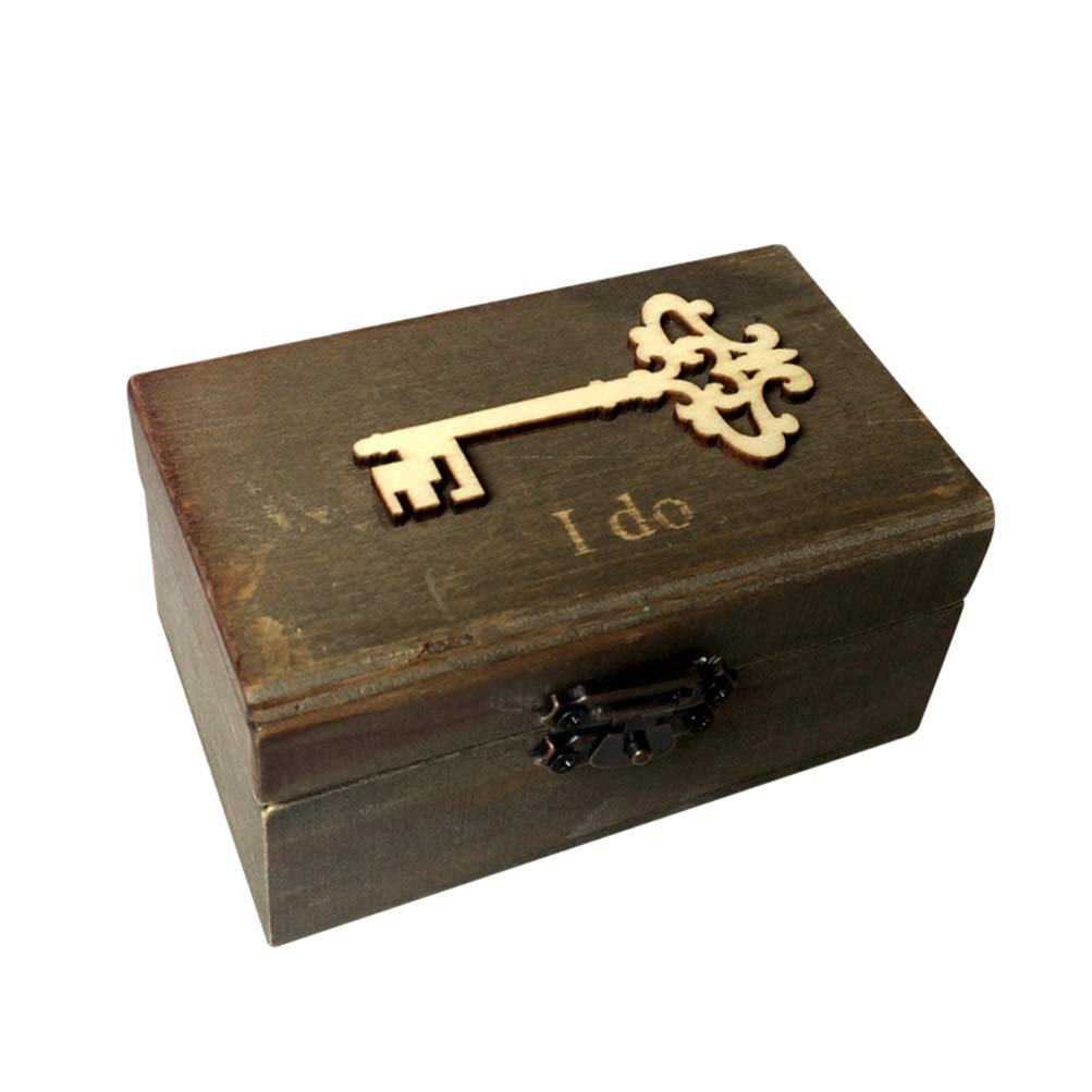 Wooden Ring Box - Wedding Jewelry Holder for 'I Do' Moments