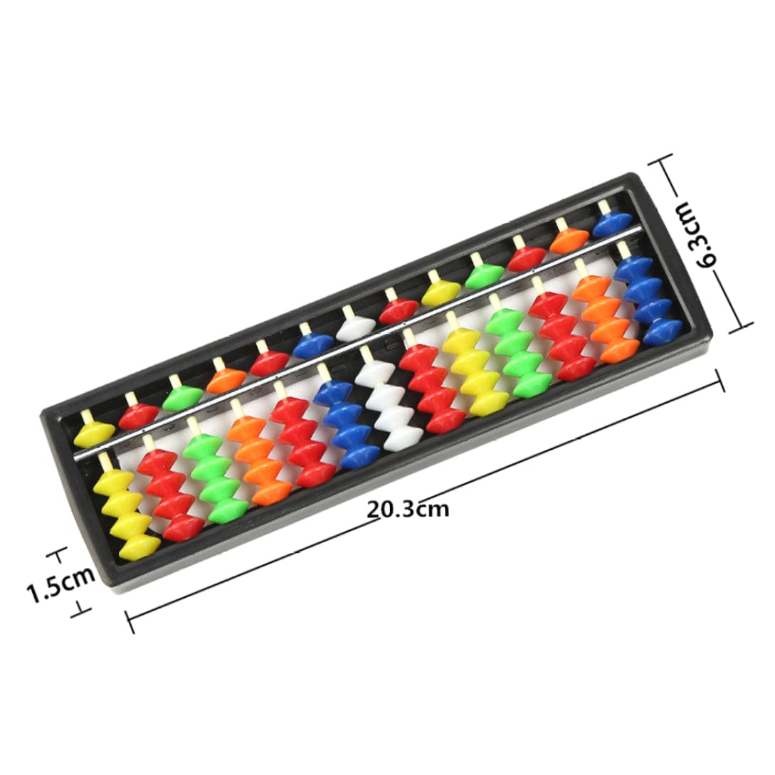 Chinese Abacus Calculator - Plastic Counting Tool for Kids Math Learning | Educational Abacus for Children | Perfect for Homeschooling & Classroom Math Activities