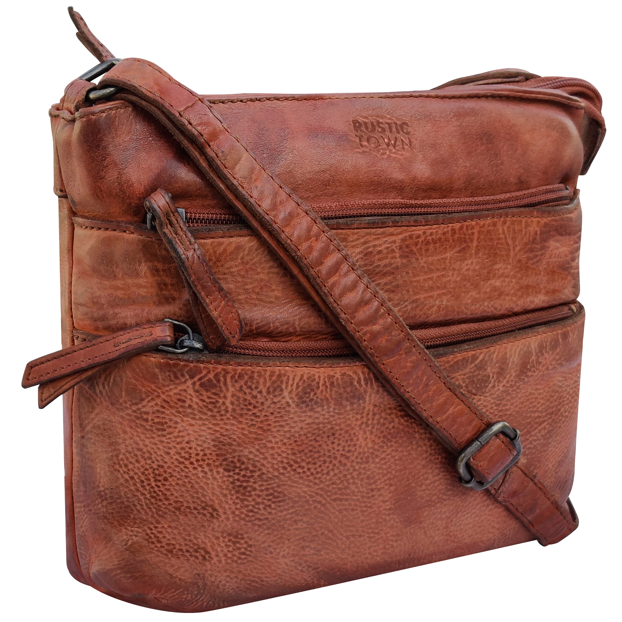 Stylish Brown Leather Crossbody Bag for Women - Fashionable & Durable Handbag for Everyday Use, Travel, and Work