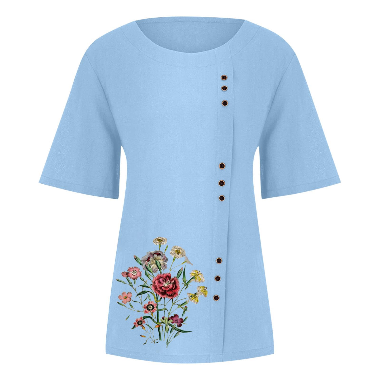 Women's Summer 2-Piece Outfit Set - Short Sleeve Lounge & Vacation Matching Sets | Casual Beachwear, Travel Clothes, and Relaxing Home Wear