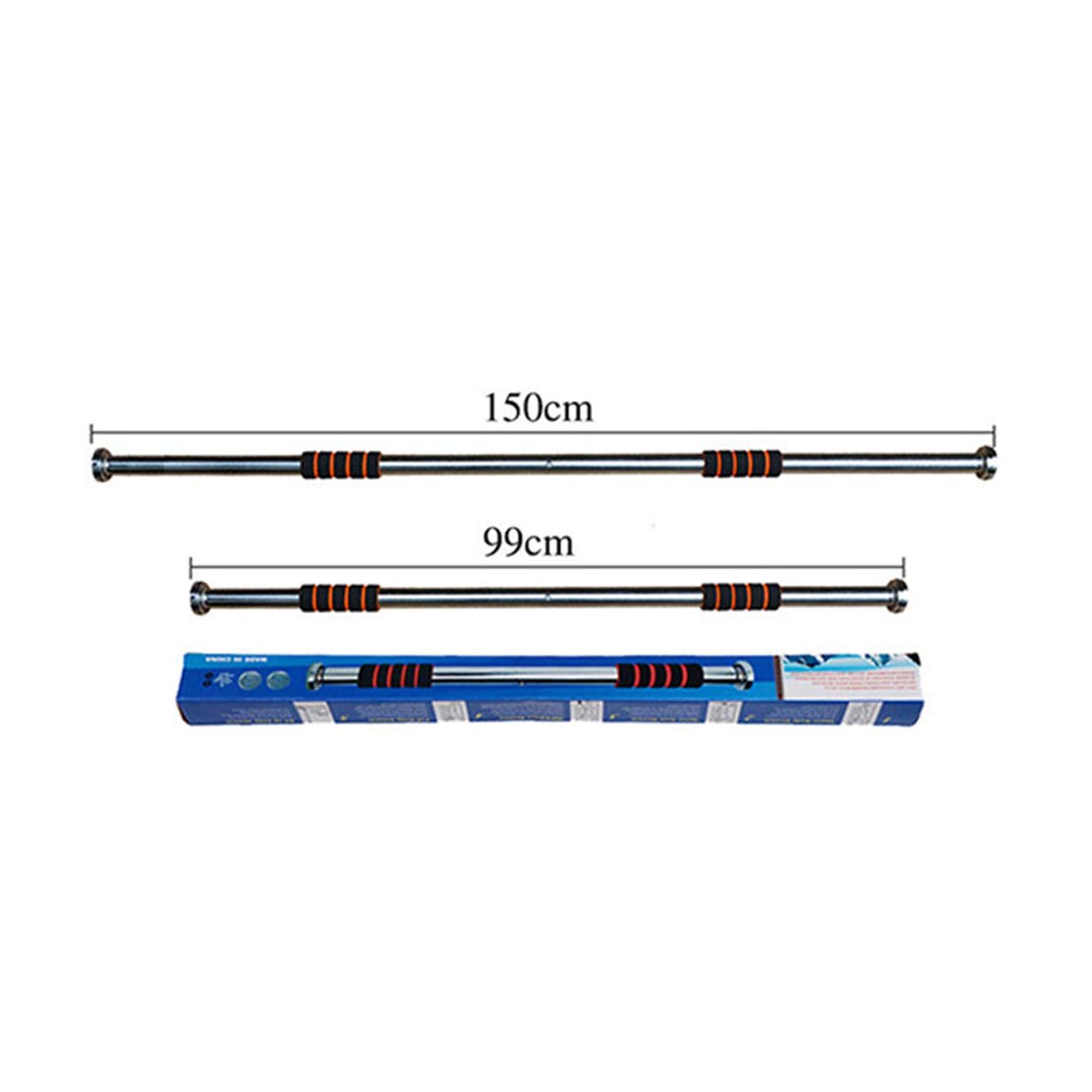 AKT Heavy Duty Pull Up Bar for Doorway - No Screws No Punching Chin Up Bar with Safety Locking Mechanism - Upper Body Workout Equipment for Home Gym & Fitness Training - Perfect for Strength Building, Calisthenics & Doorway Exercises