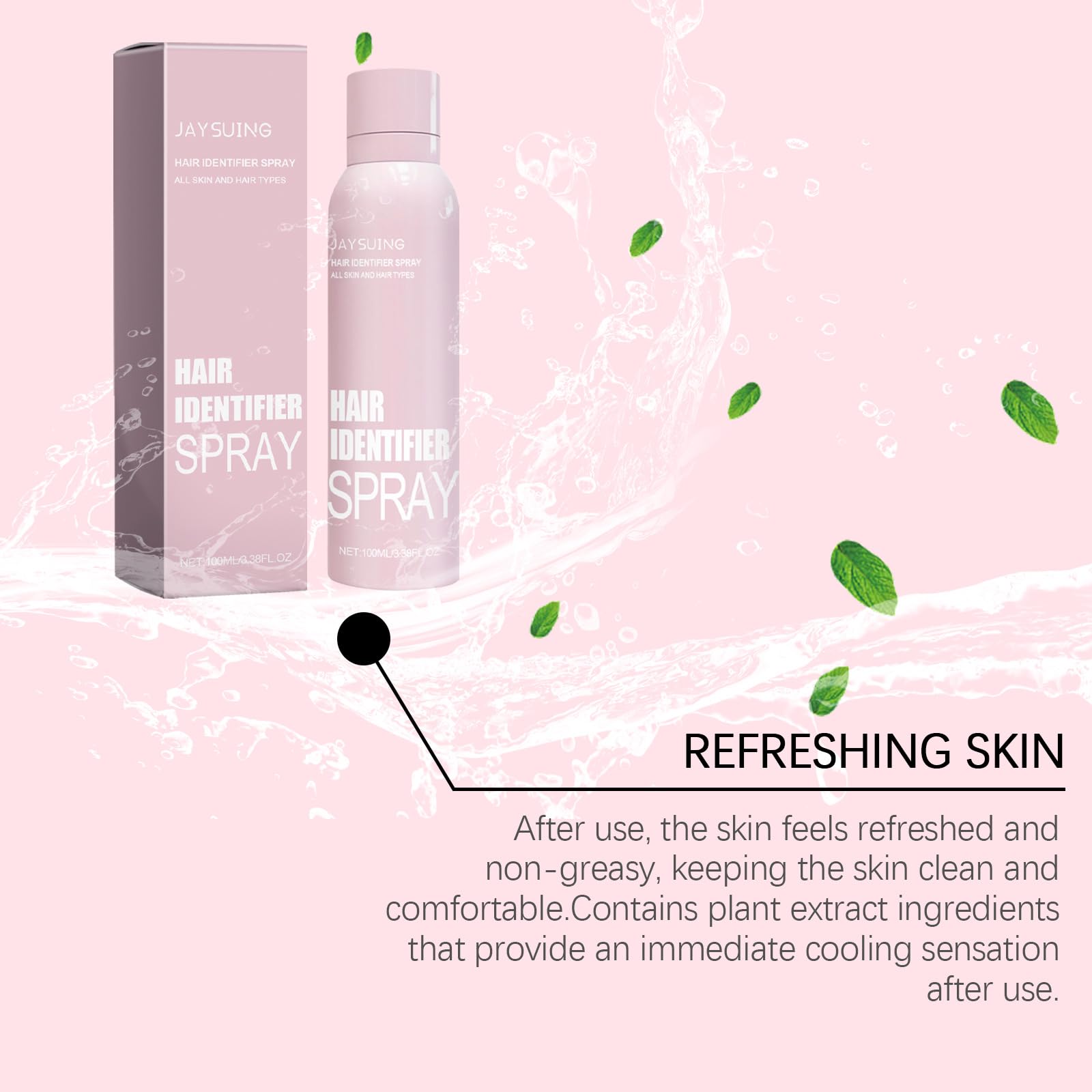 Best Facial Hair Removal Spray for Men & Women - Gentle & Effective Hair Softener for Smooth Skin - Ideal for Face Cleansing & At-Home Hair Removal - White