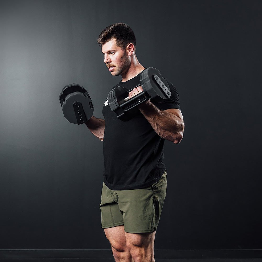 REP Fitness X PÉPIN FAST Series Adjustable Dumbbells Set - 5-50 lbs Adjustable Weights for Home Gym, Strength Training & Workout - Perfect for Small Spaces & Quick Weight Changes