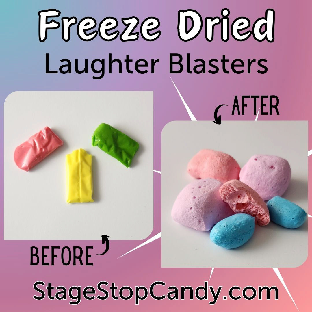 Laughter Blaster Freeze Dried Candy - Sweet & Crunchy Treat for Parties, Gifts & Snacking | Perfect for Halloween, Birthdays & Movie Nights
