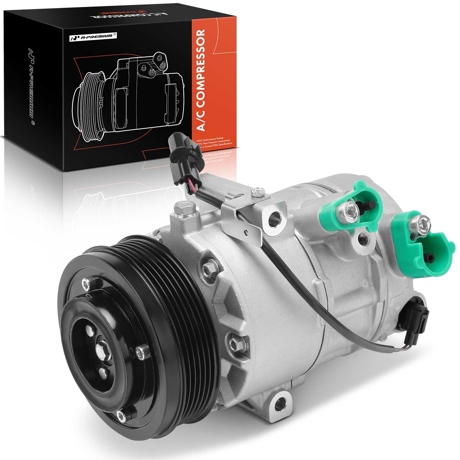 Premium AC Compressor with Clutch for 2016-2017 Hyundai Tucson 2.0L - High Performance Auto Air Conditioning Replacement Part - Perfect for Summer Road Trips & Hot Weather Driving