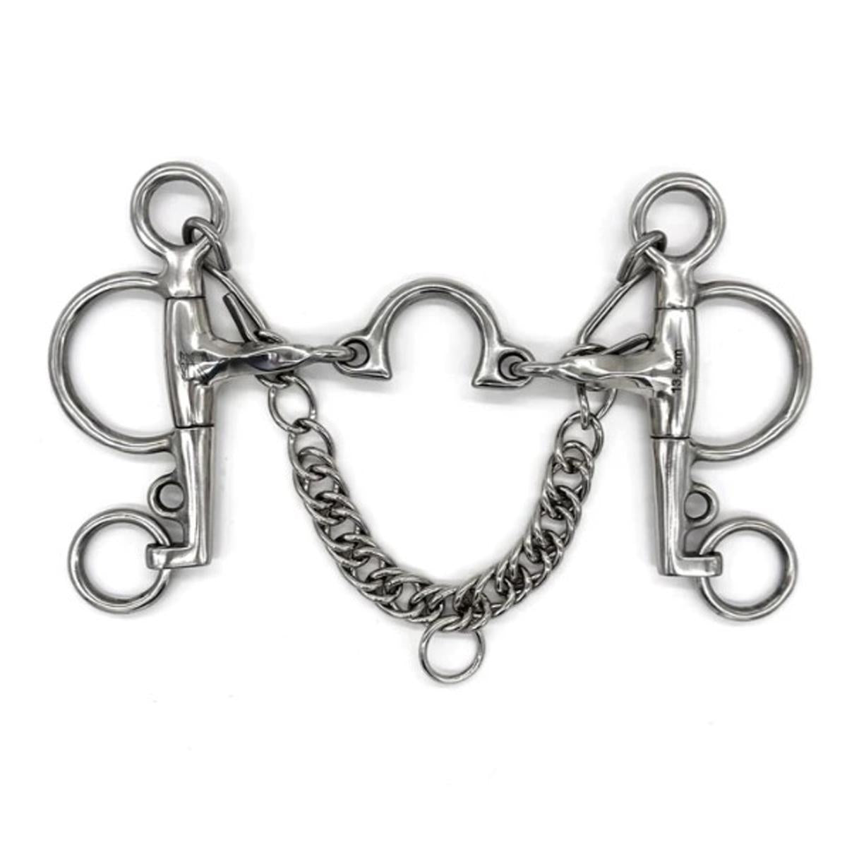 AJR Twisted Cut Off Segunda Pelham Bit – Durable Horse Training Bit for Western Riding & Dressage – Perfect for Show Jumping & Trail Riding