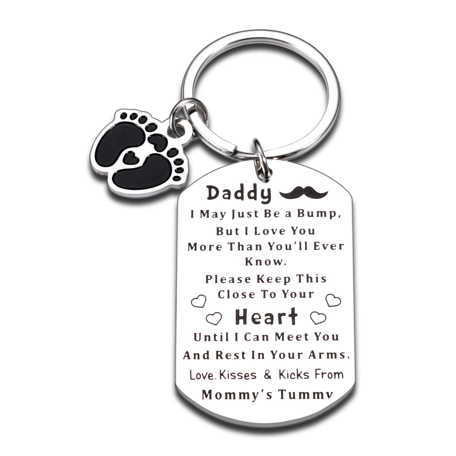 Best Expectant Dad Gifts - Thoughtful Father's Day & Baby Shower Presents for New Dads - Pregnancy Announcement Keychain for Husband - Perfect for Baby Reveal & First-Time Fathers