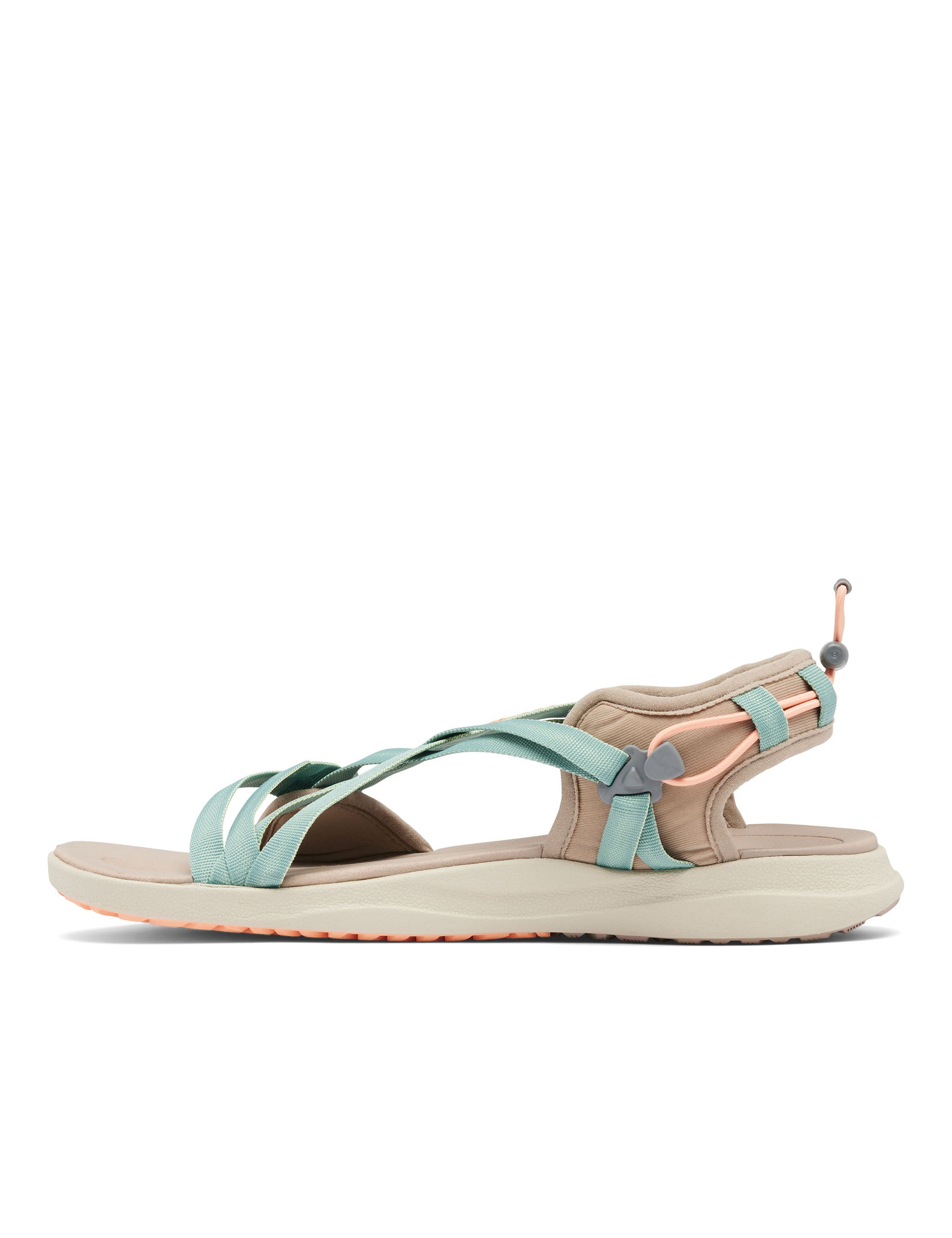 Columbia Women's Fungi/Apricot Fizz Hiking Sandals - Lightweight & Comfortable Outdoor Adventure Footwear for Trail Walking, Beach, and Travel