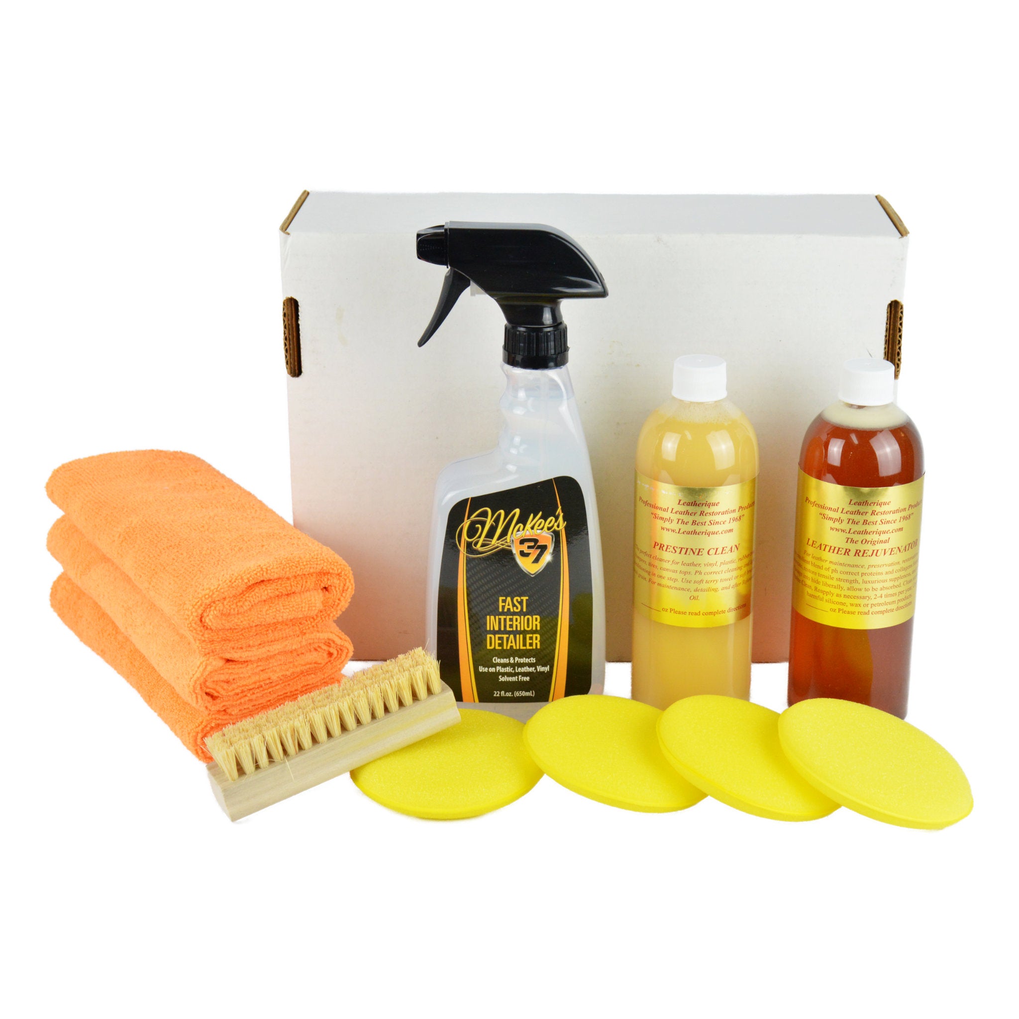 Leatherique Leather Care Kit - Premium Leather Conditioner & Cleaner Set (3 Sizes: 8oz, 16oz, 32oz) for Car Seats, Furniture, Handbags & Jackets - Restore & Protect Genuine Leather