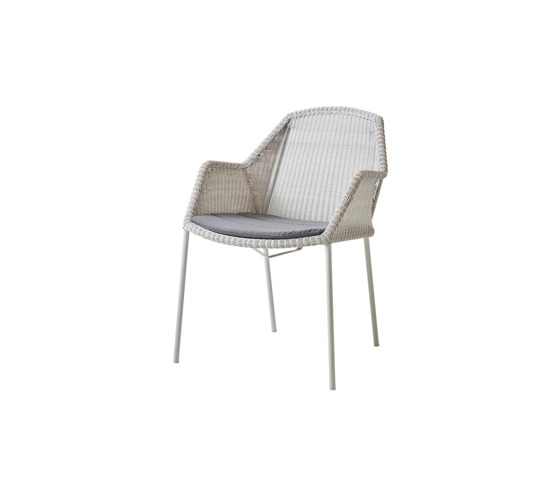 Breeze Stackable Outdoor Dining Armchair Set of 2 - Weather-Resistant Patio Chairs for Backyard, Poolside & Garden Relaxation