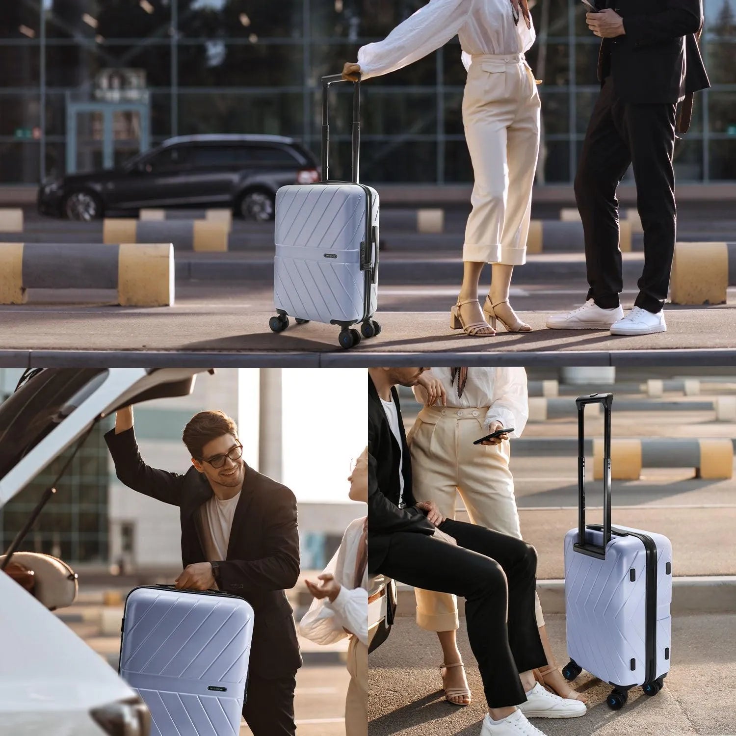 Daren 16-20 Inch Lightweight Hardside Carry On Luggage - Perfect for Air Travel, Business Trips & Weekend Getaways