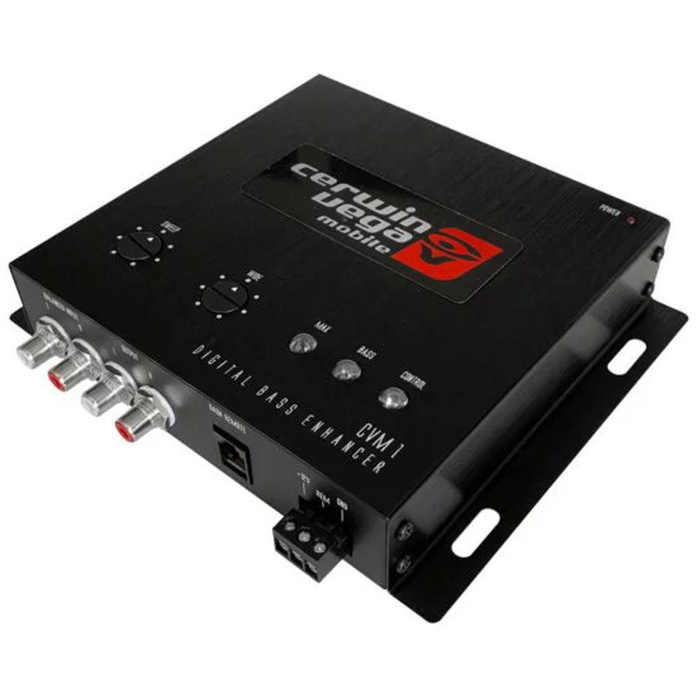 Cerwin Vega CVM1 Vega Series Digital Car Audio Bass Enhancer & Equalizer - Enhance Your Car Sound System for Deep Bass & Clear Audio | Perfect for Road Trips, Commuting & Music Lovers