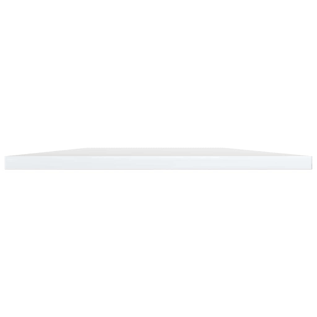 8-Piece High Gloss White Storage Shelf Boards - 39.4