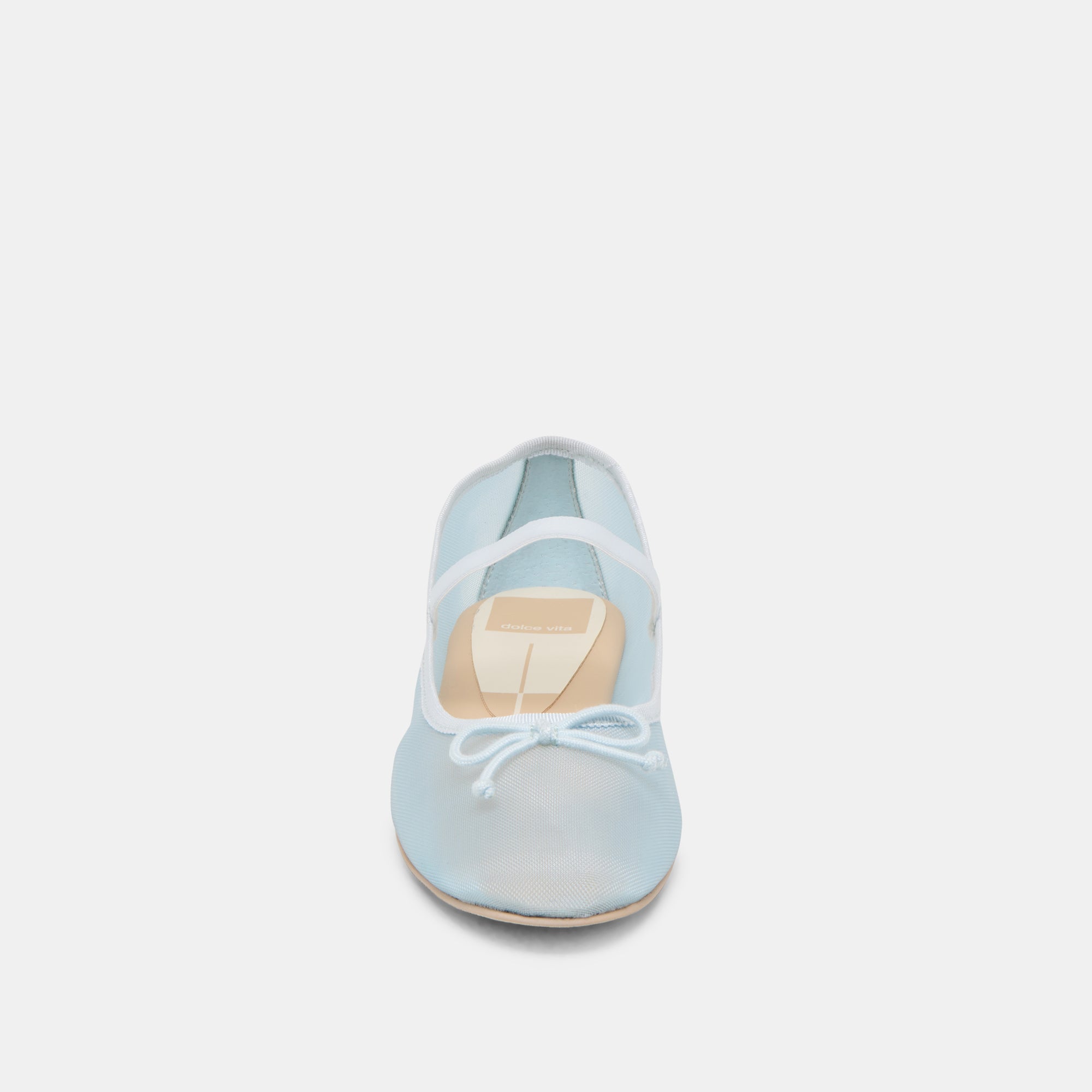 Cadel Women's Ballet Flats - Ice Blue Mesh Comfortable Slip-On Shoes for Casual Wear, Work & Travel