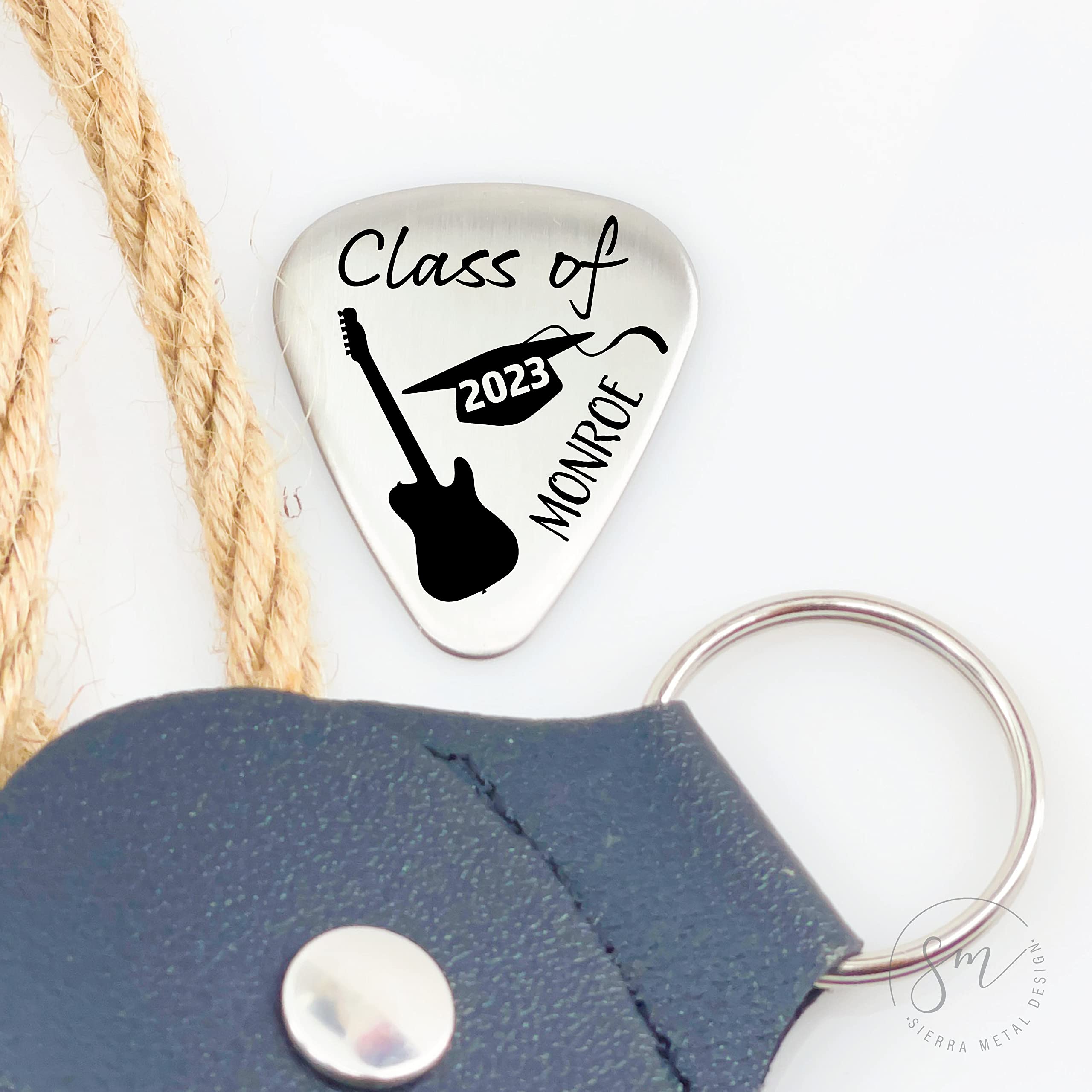 2024 Graduation Guitar Pick - Personalized High School Graduation Gift for Boys - Engraved Class of 2024 Plectrum - Perfect Gift for Musicians & Graduates | Great for Concerts, Band Practice & Commencement Celebrations