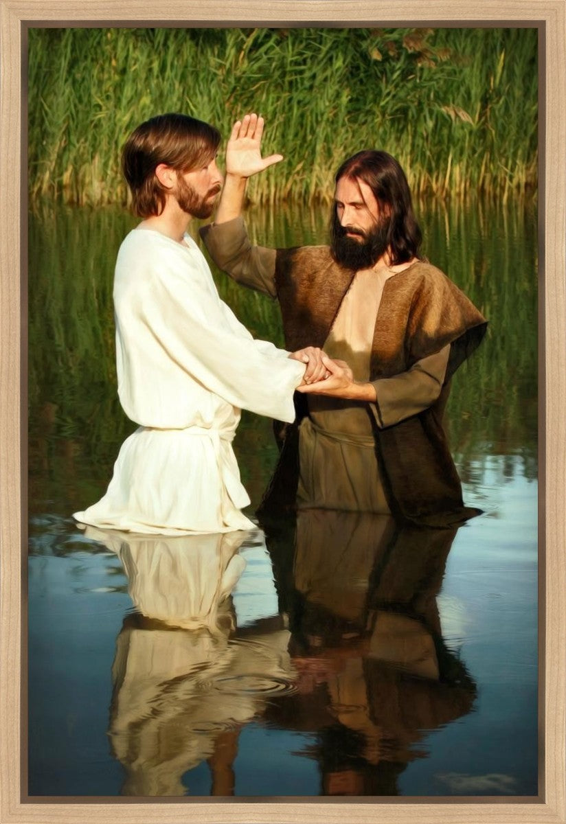 Behold The Lamb Of God Gallery Wrap Canvas - Religious Wall Art Decor for Home, Church & Office - Inspirational Christian Artwork for Living Room, Bedroom & Worship Spaces