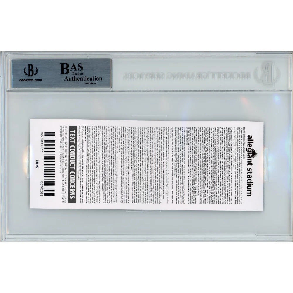 Las Vegas Raiders 2020 Signed Game Ticket - Waller Jacobs Ingold Autographed Memorabilia with BAS COA vs Chargers - Perfect for Raiders Fans, Sports Collectors, and Man Cave Decor