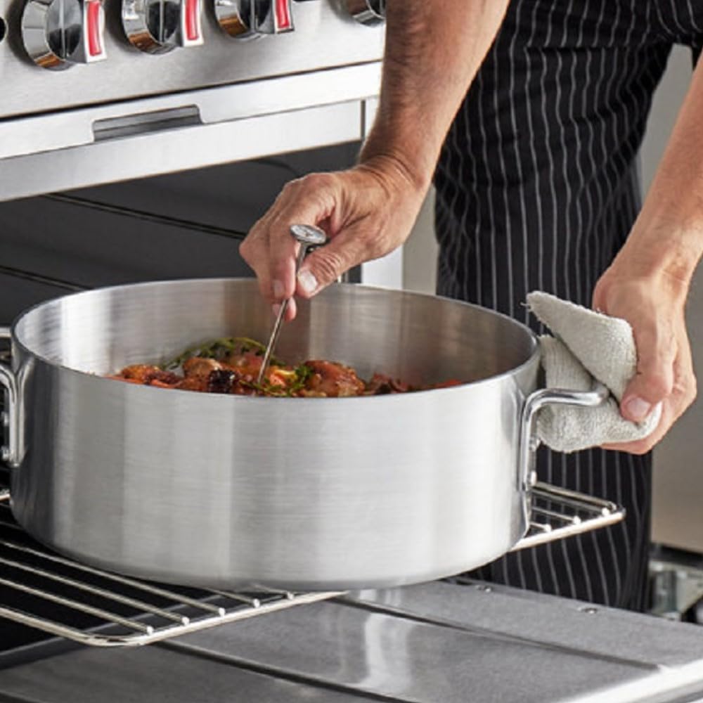 TrueCraftware 15 Quart Stainless Steel Braiser Pot with Encapsulated Base & Lid - Heavy Duty Oven Safe Cookware for Soups, Stews, Meat Roasting & Bread Baking - Dishwasher Safe & NSF Certified - Perfect for Home Chefs & Professional Kitchens