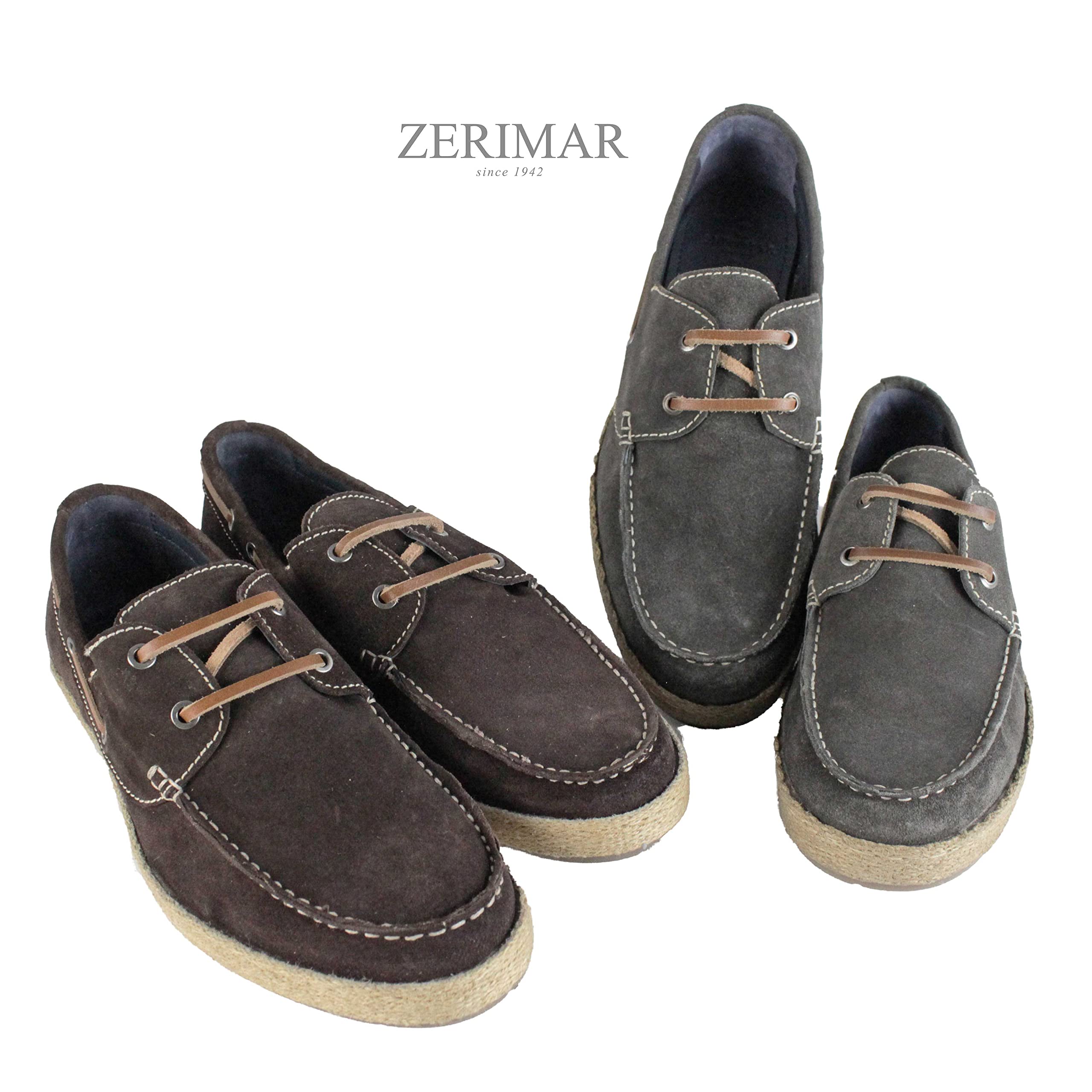 Zerimar Men's Genuine Leather Boat Shoes - Breathable Summer Moccasins for Men - Casual Slip-On Deck Shoes | Perfect for Sailing, Beach Outings & Summer Fashion
