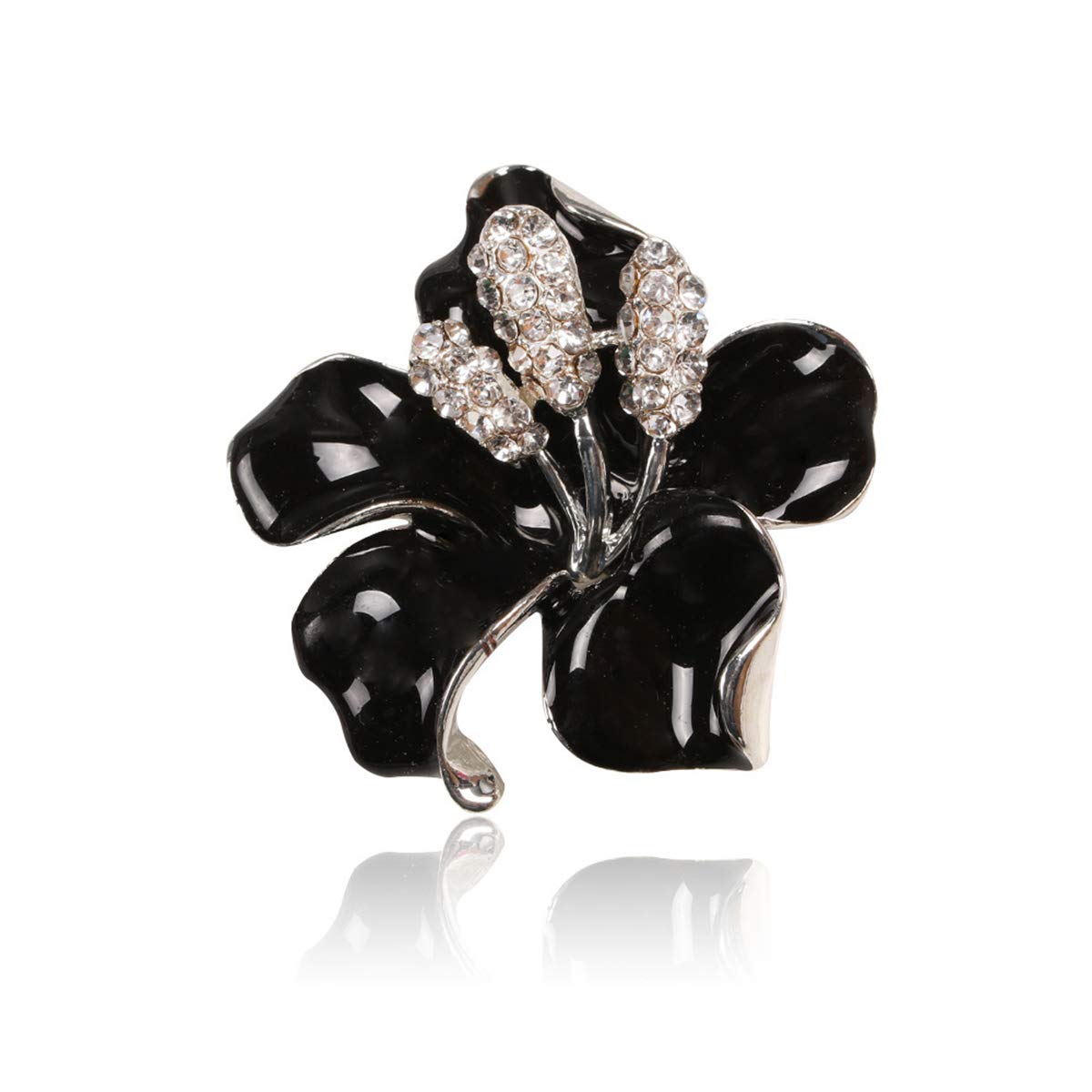Seven Wolves Rhinestone Brooch Pin for Women - Wedding & Banquet Accessory