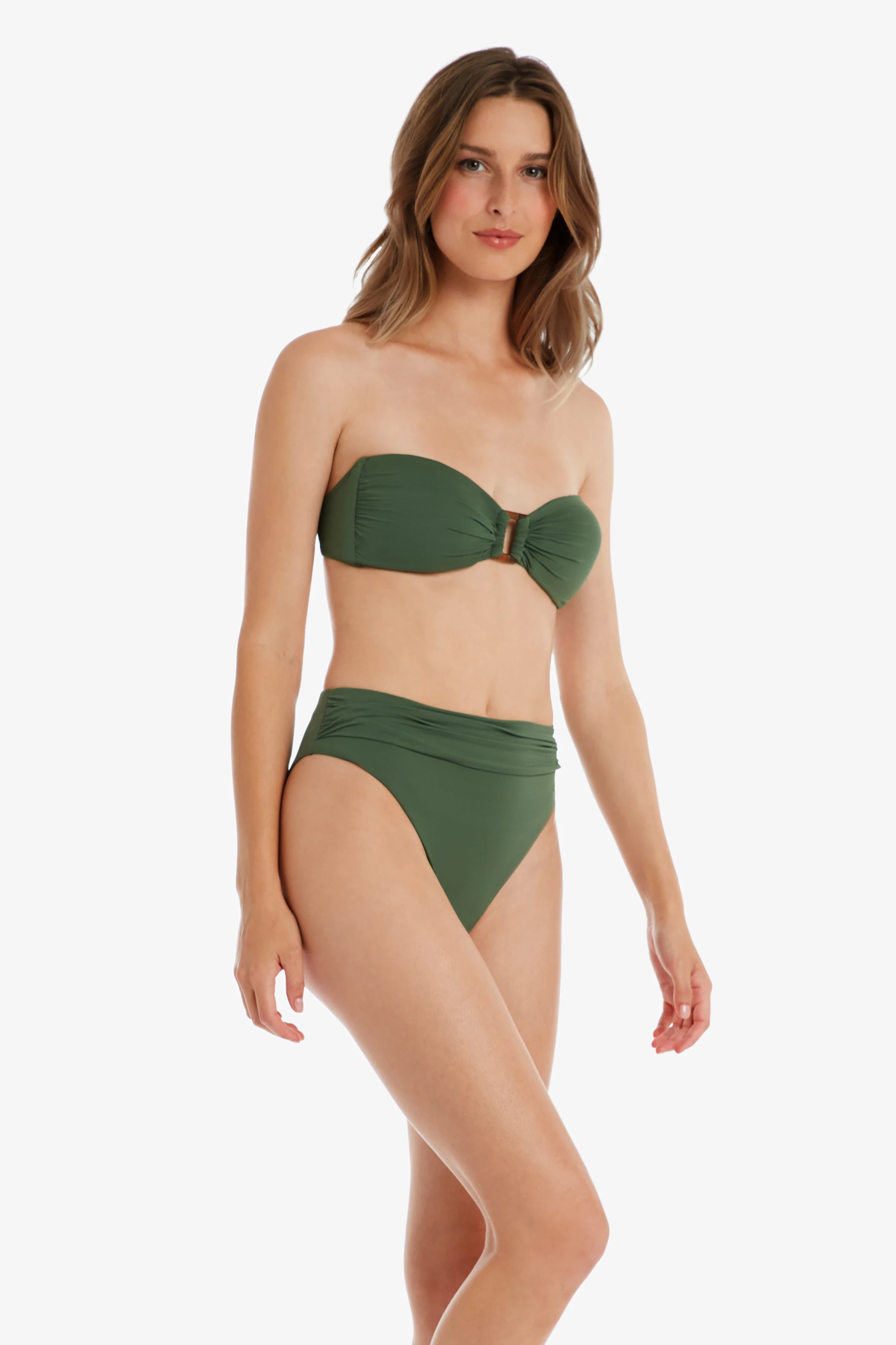 Tortoise Bandeau Bra - Textured Fatigue Bralette for Women | Comfortable Seamless Support for Yoga, Lounge & Everyday Wear