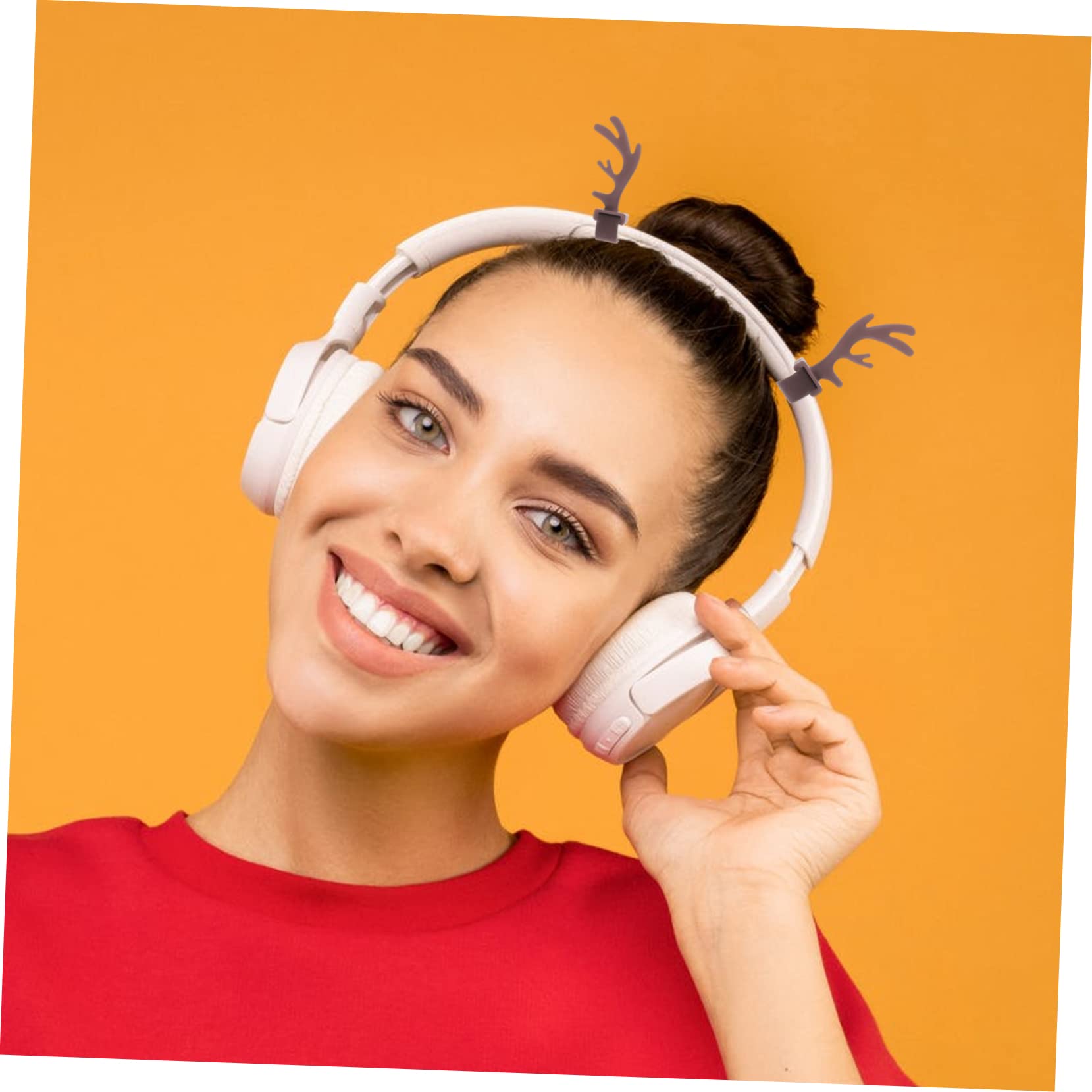 Uonlytech 4 Pairs Cosplay Headband Accessories - Antler Headset Attachments for Christmas Costume, Party Decor & Cute Photo Props | Perfect for Cosplay Events, Halloween, Christmas Parties & Themed Photoshoots