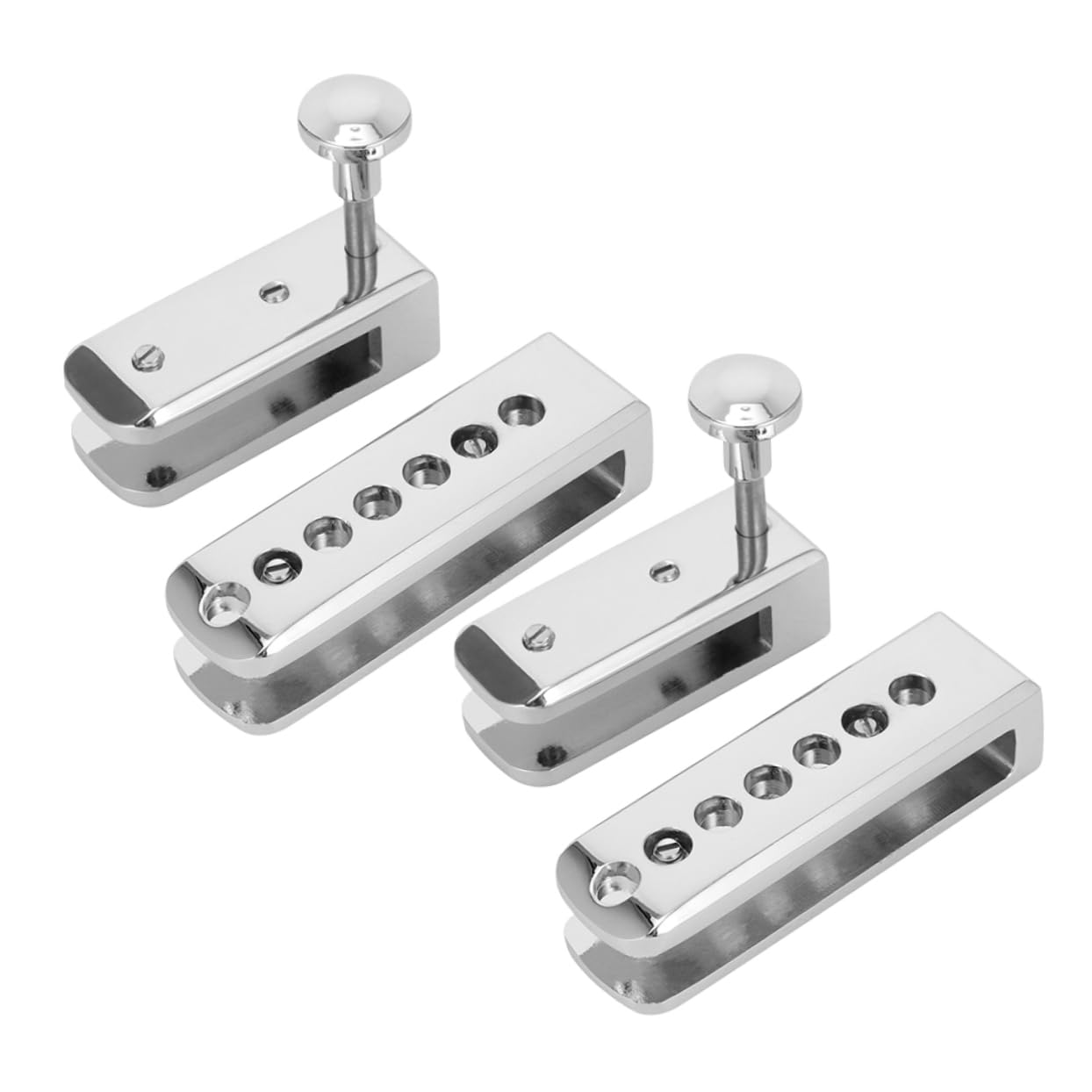 2-Pack Glass Door Lock for Bedroom, Shower & Patio - Sliding Door Security Lock with Zinc Alloy Cylinder, Child Safety Catch for Frameless Glass Doors (Home, Office, Hotel Use)