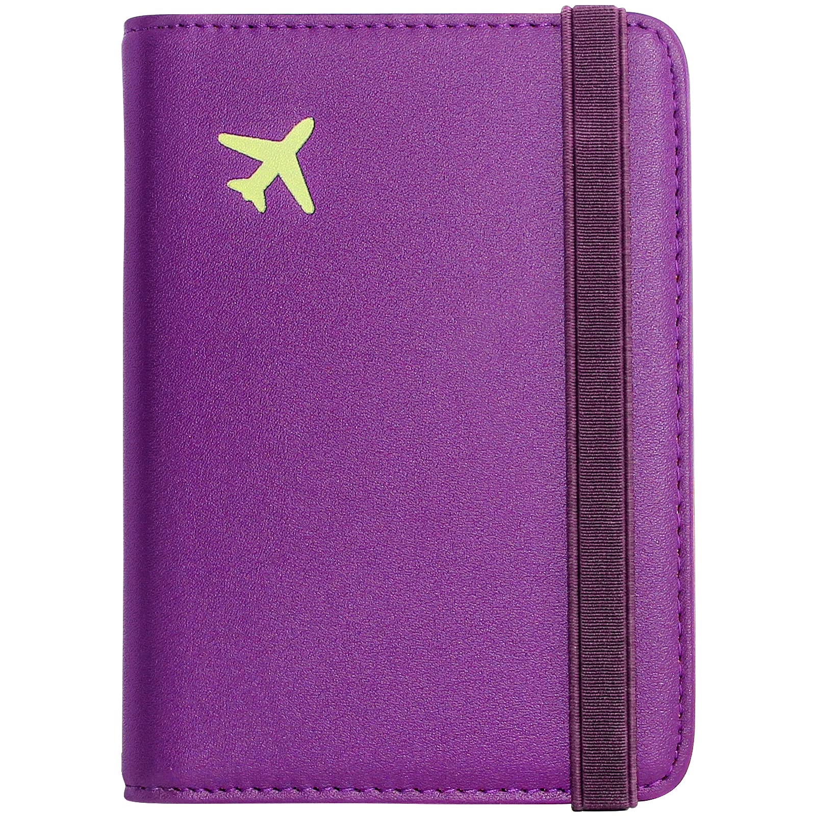 ZOPPEN RFID Blocking Passport Holder & Travel Wallet for Women & Men - Purple | Secure Document Organizer for International Travel, Airports, Vacations & Business Trips