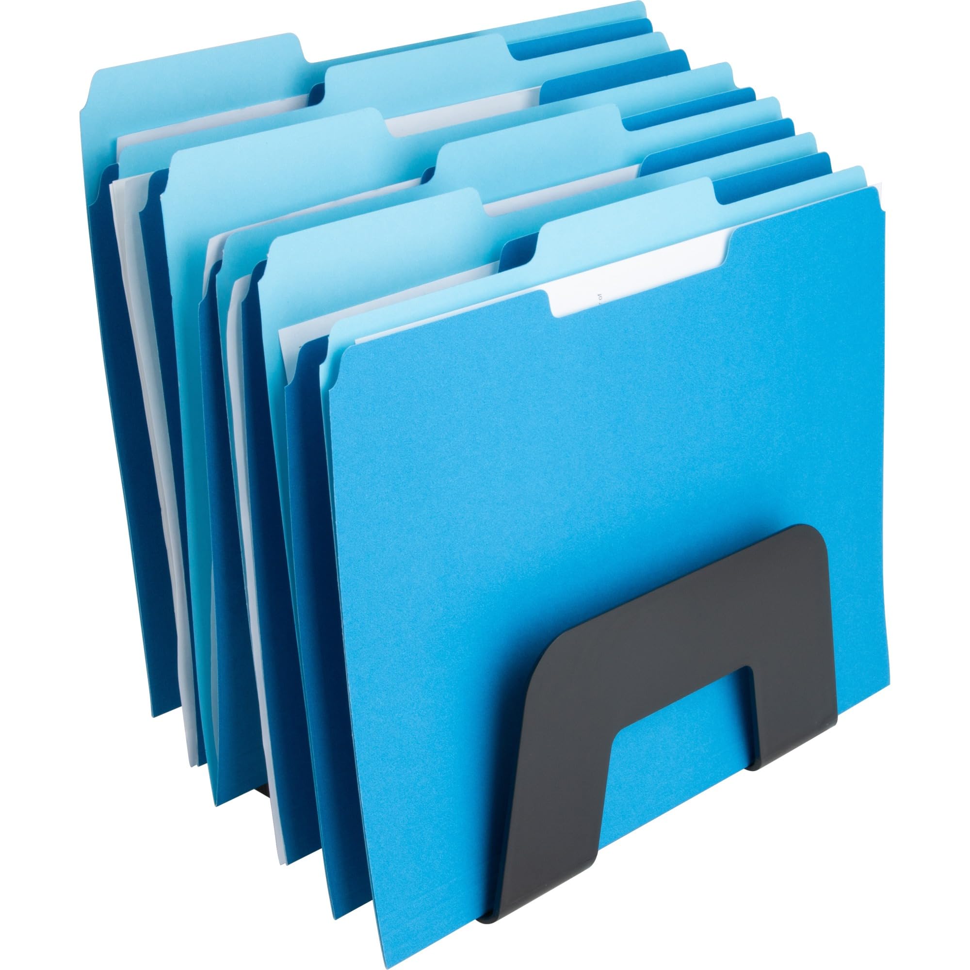 Business Source 6-Slot Inclined Desk Step Sorter - Office Paper Organizer for Mail, Files & Documents - Perfect for Home Office, Workstation & Classroom Organization
