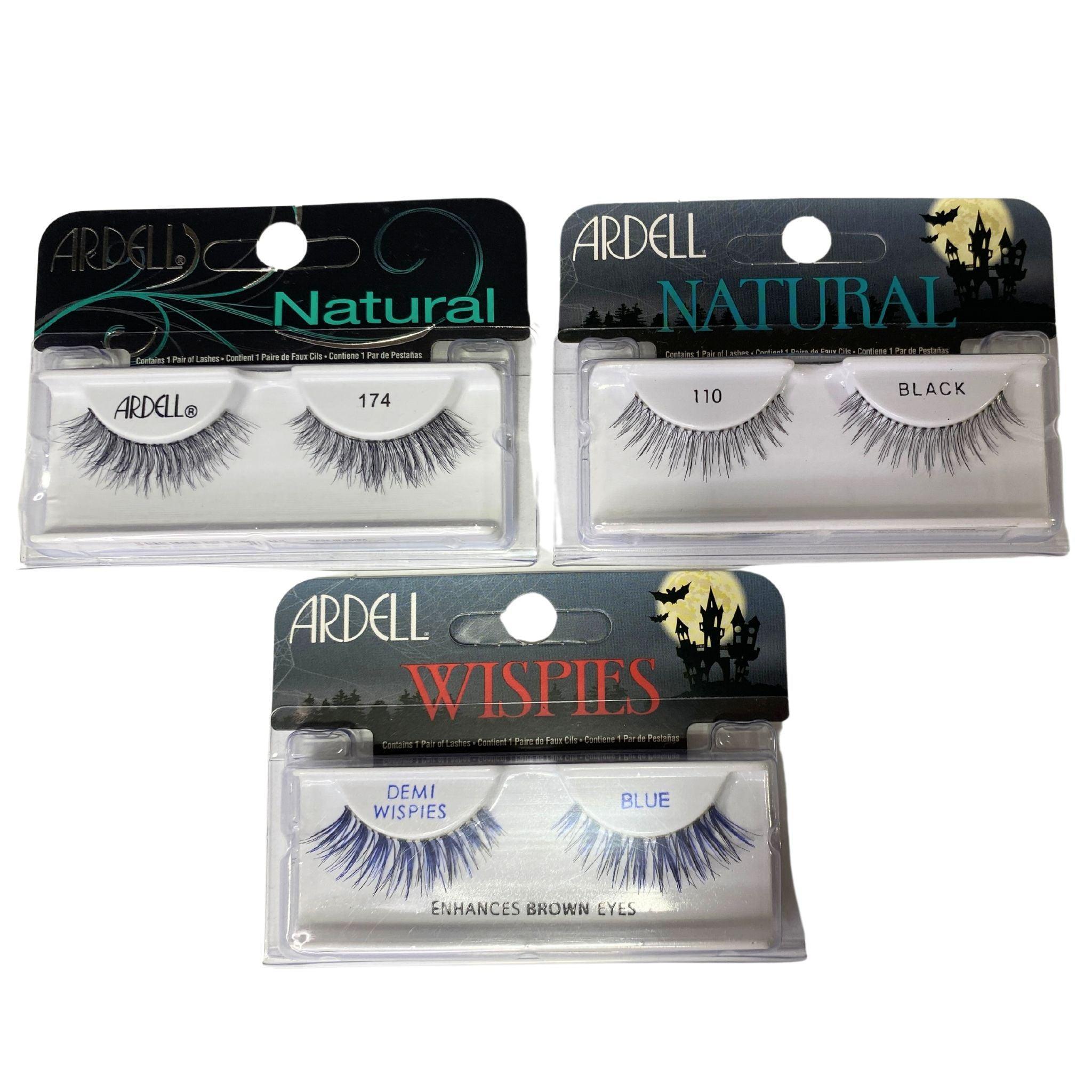 Ardell 3-Step Easy Application False Eyelashes Kit - 45 Pairs Mixed Styles (Demi Wispies, Natural, Dramatic) for Everyday Wear, Parties & Special Occasions