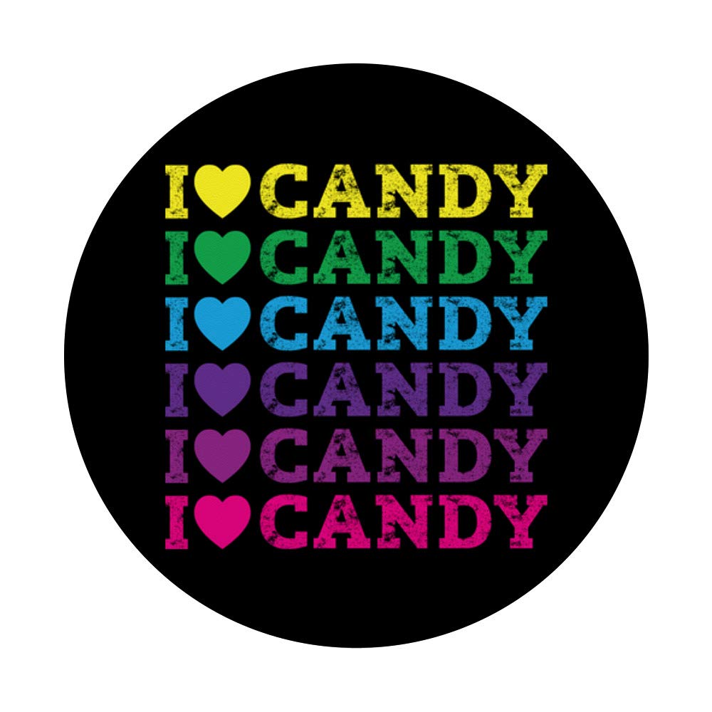 I Heart Candy - Love Candy Halloween Rainbow Colors on Black | Bulk Candy for Parties, Holidays & Gift Bags | Sweet Treats for Birthdays, Valentines & Halloween Celebrations