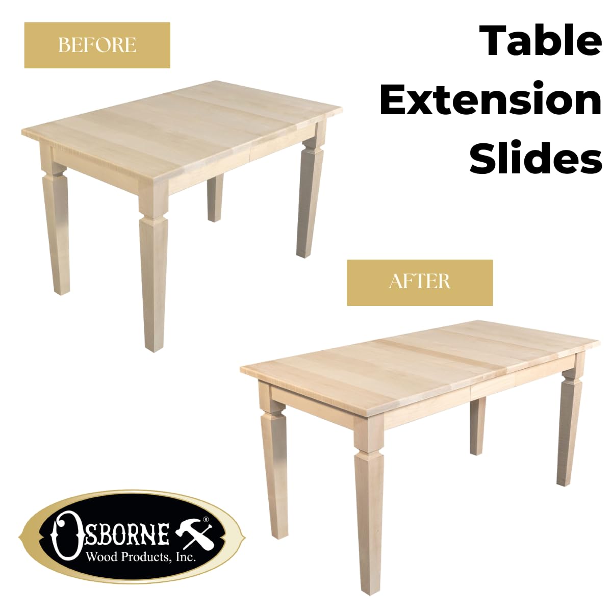 Osborne Wooden Standard Table Slide Set - 38