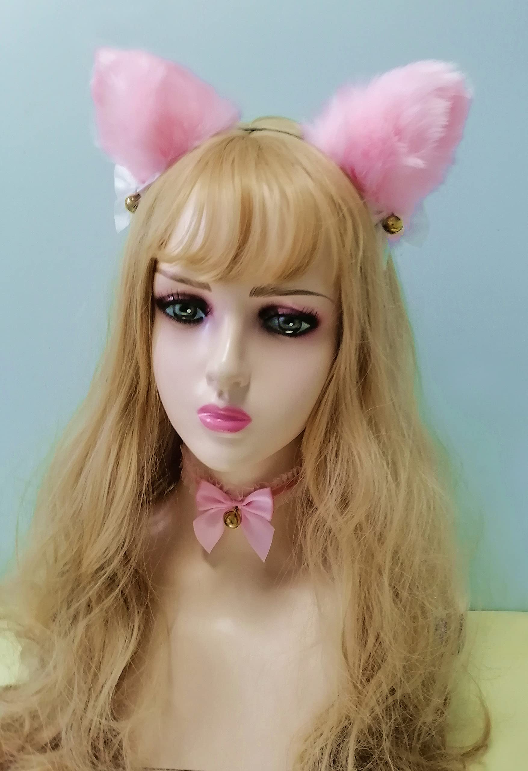 Fxaelian Animal Fox Cat Dog Ears Headband - Cute Fluffy Cosplay Costume Accessories for Halloween, Party, Anime Conventions & Dress Up Play