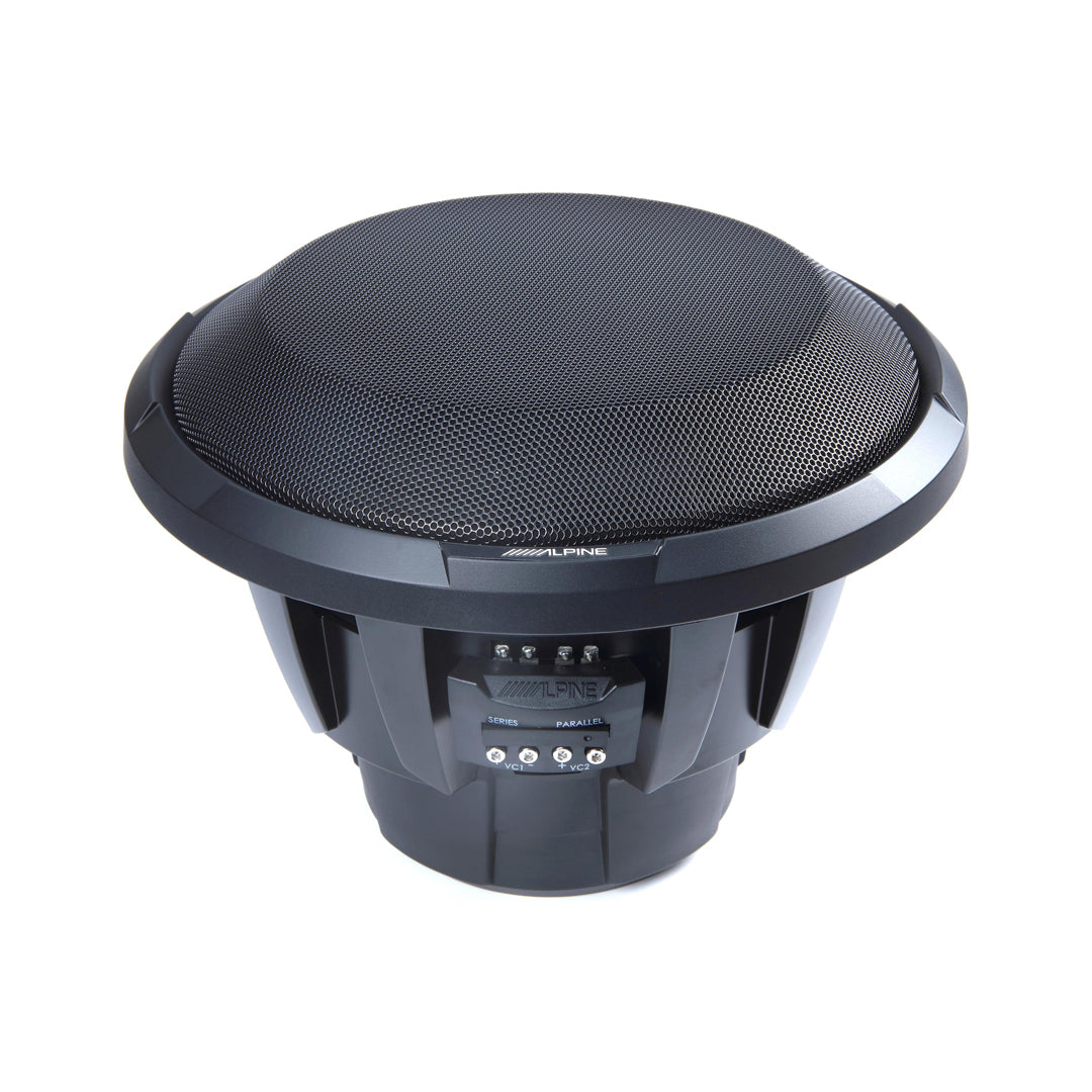 Alpine X W12D4 12-Inch Car Subwoofer - Dual 4 Ohm Voice Coil, 2700W Peak Power for Deep Bass - Perfect for Car Audio Systems & Home Theater Setups