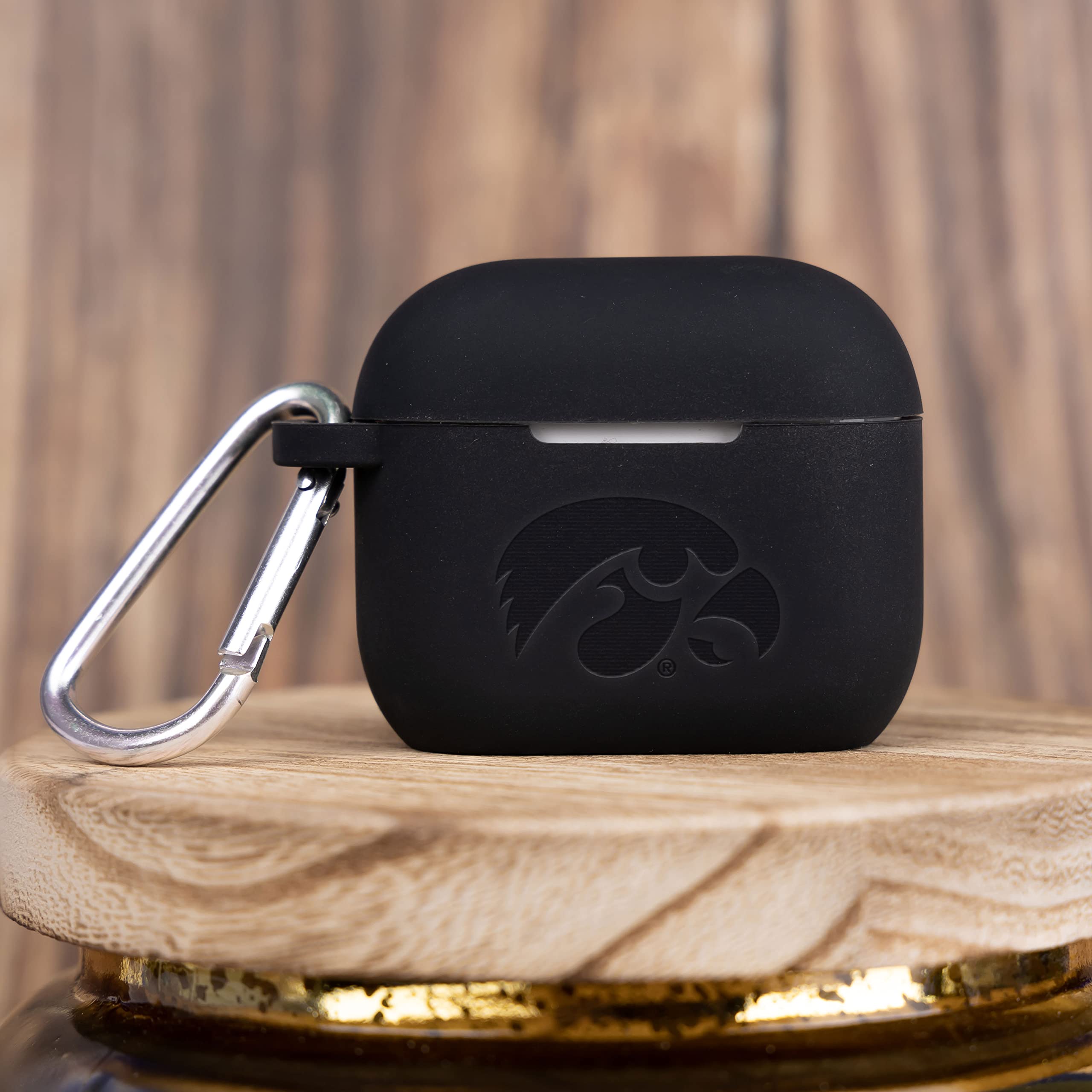 Iowa Hawkeyes Engraved Silicone Affinity Bands - Compatible with Apple Watch & AirPods Gen 3 - Perfect for Game Day, Workouts, and Everyday Wear