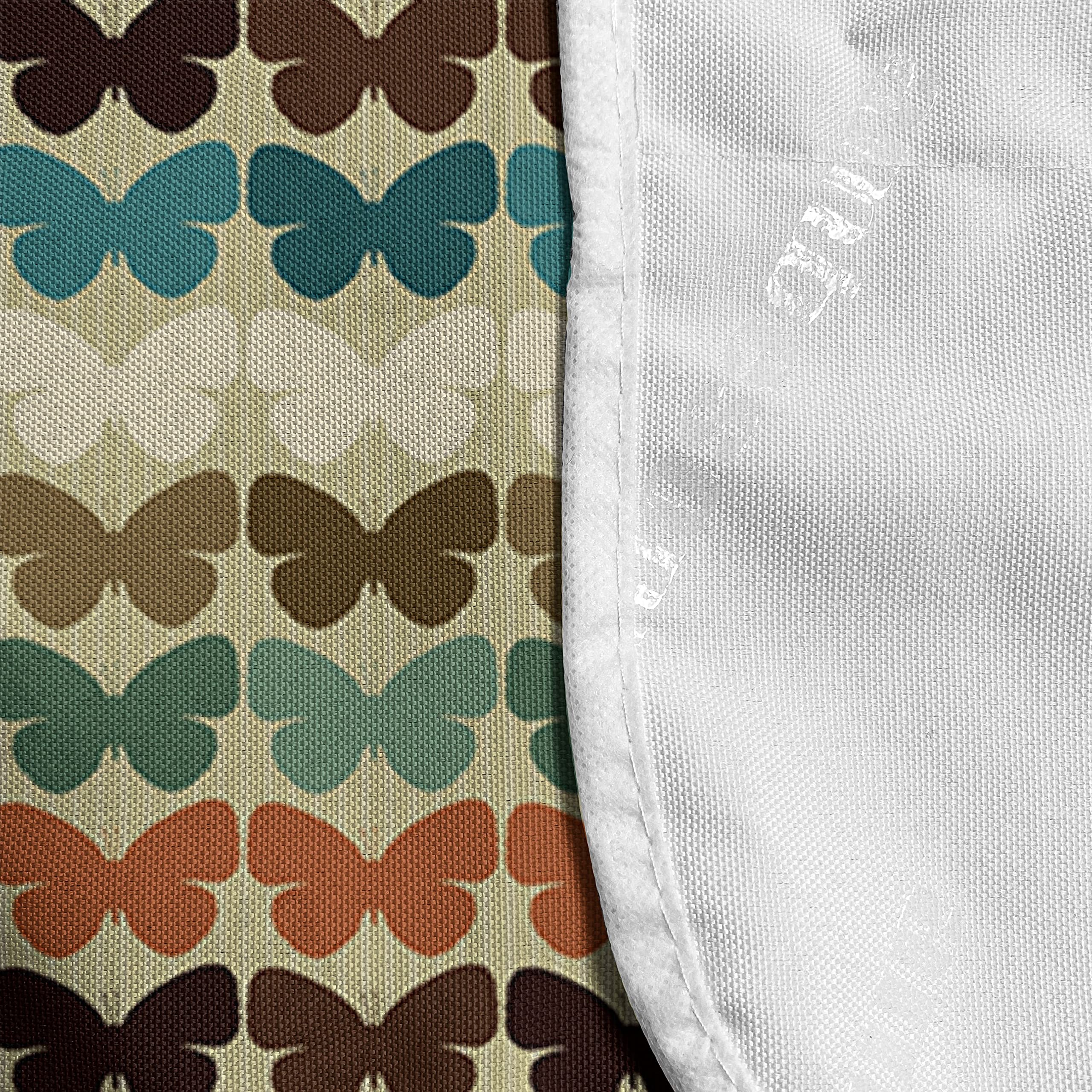 Ambesonne Retro Butterfly Microwave Cover - Waterproof Kitchen Organizer with Pockets, 36