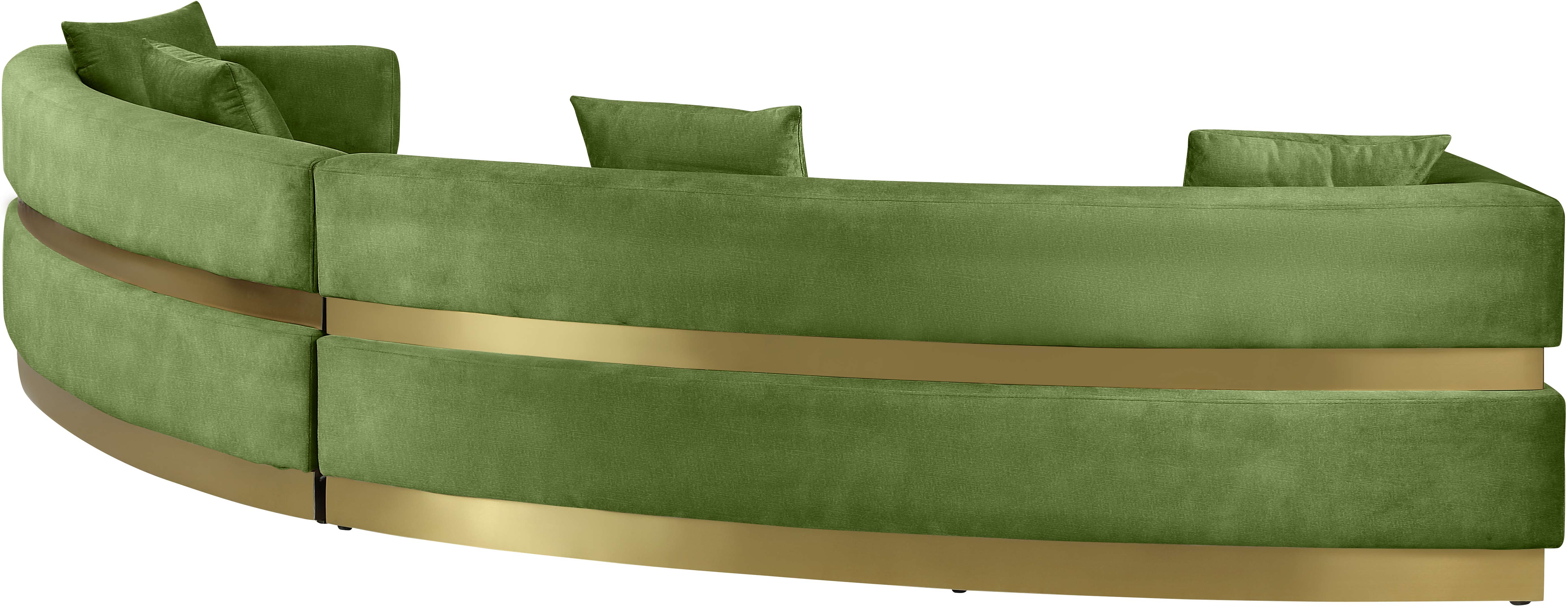 Belsa Velvet 2-Piece Sectional Sofa Set - Modern L-Shaped Couch with Soft Velvet Upholstery for Living Room, Lounge & Family Room Comfort