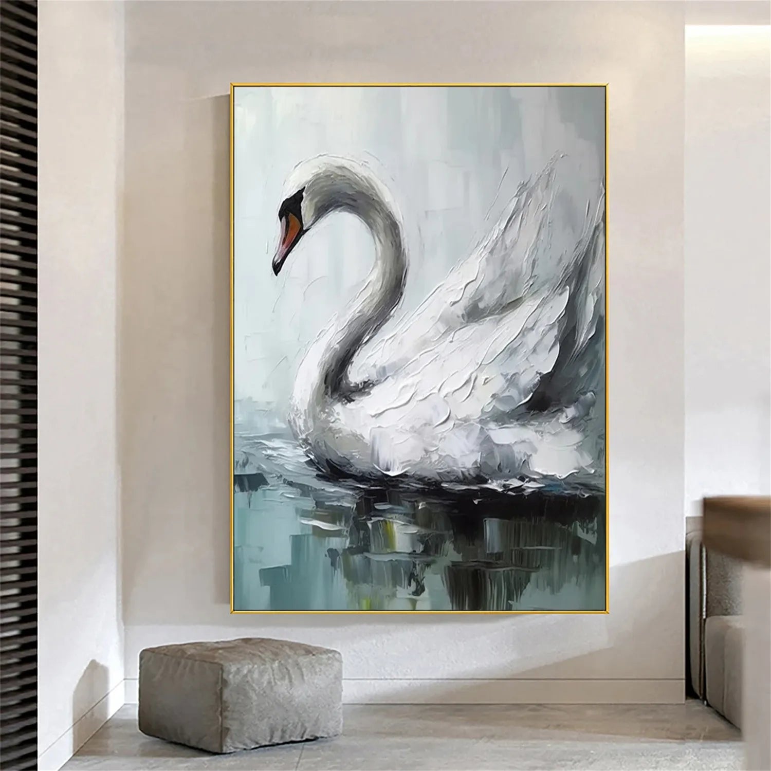 Animal Art Painting #AP078 - Handmade Canvas Wall Decor for Living Room, Bedroom & Office | Wildlife & Nature Inspired Artwork