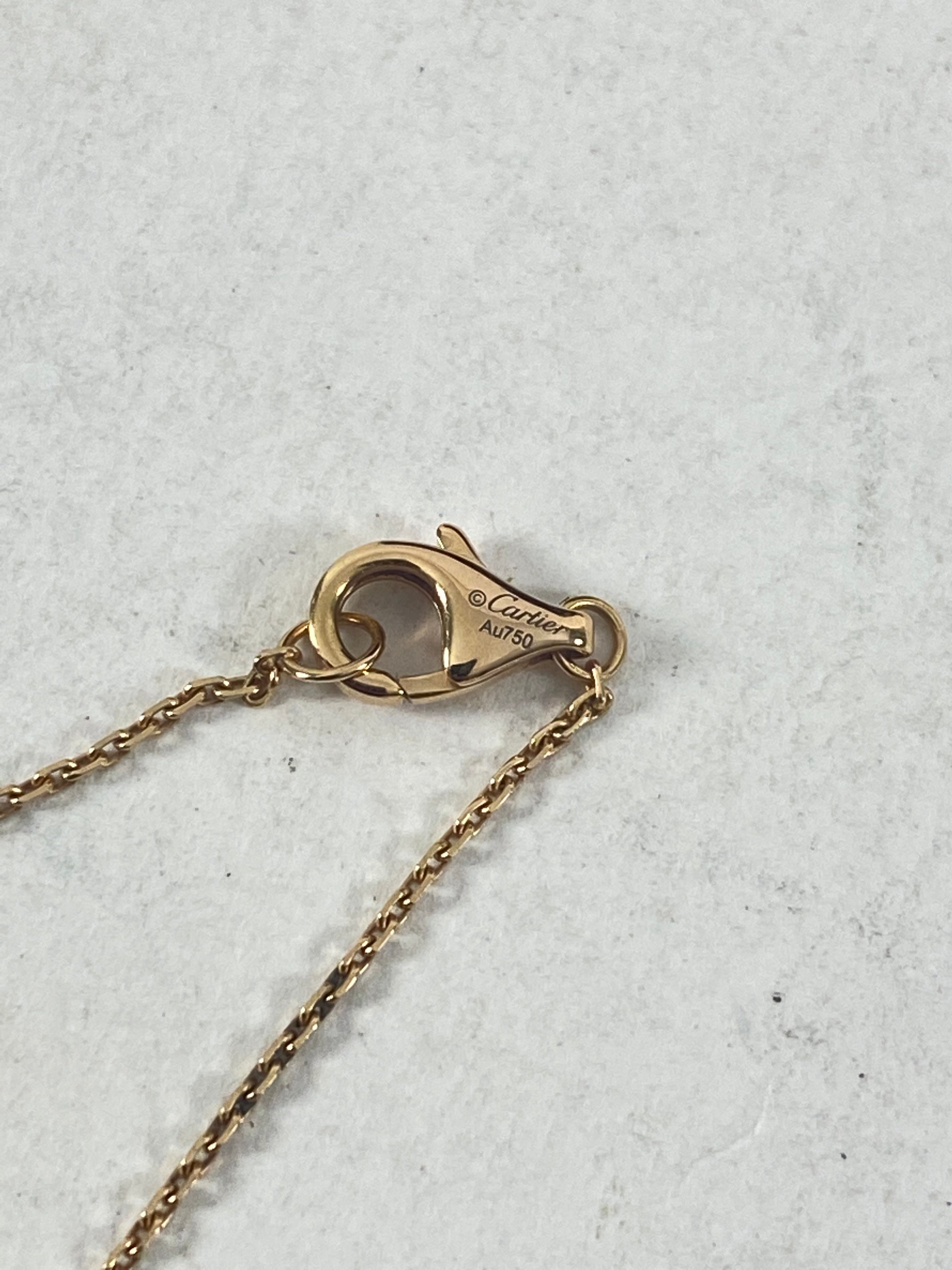 Cartier Amulette de Cartier 18k Gold Diamond & Onyx Pendant Necklace - Elegant Jewelry Gift for Women, Perfect for Weddings & Special Occasions