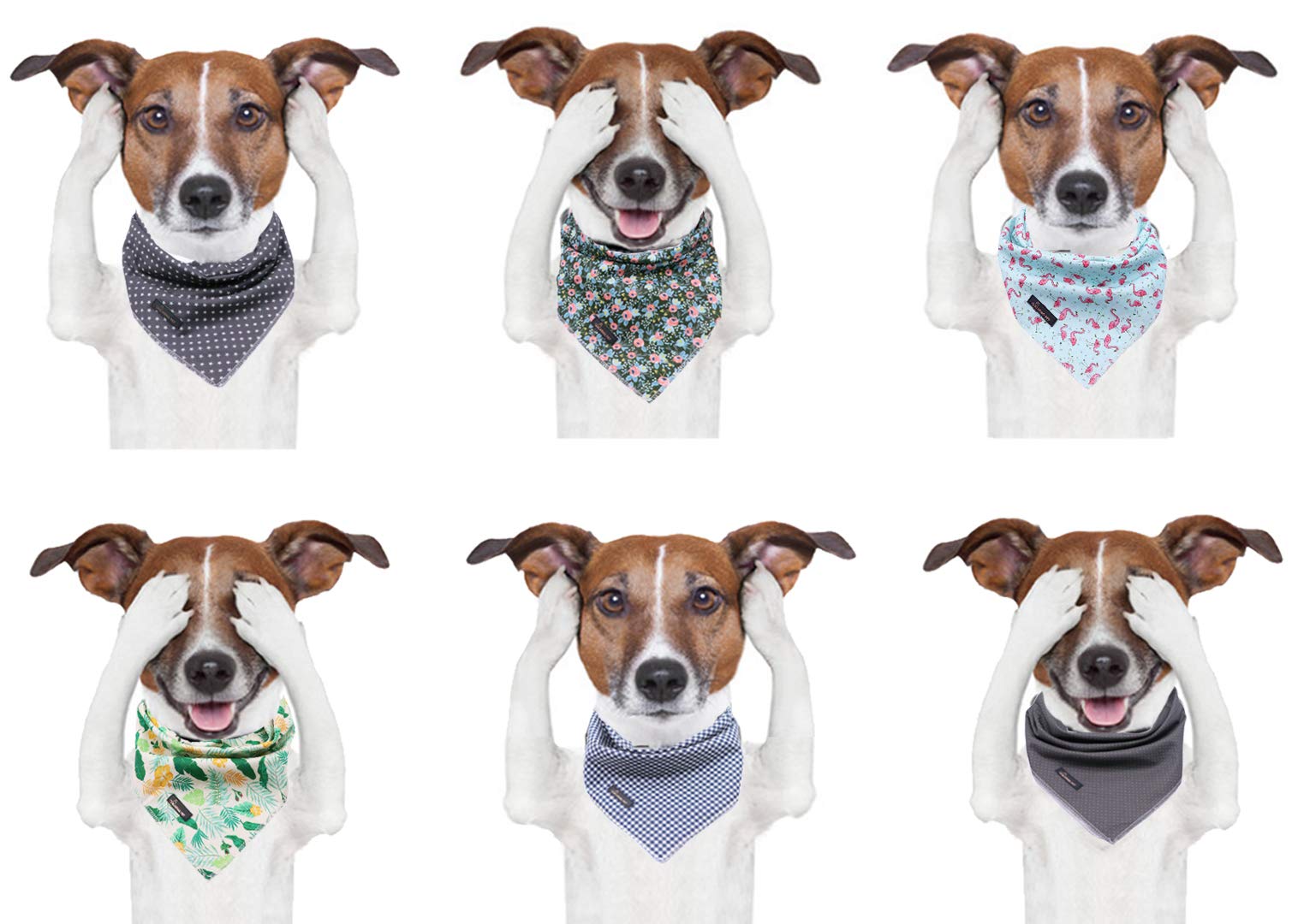 ARING PET Cotton Dog & Cat Bandanas - Adjustable Triangle Bibs Scarf for Small Medium Large Pets - Perfect for Holidays, Birthdays & Outdoor Adventures