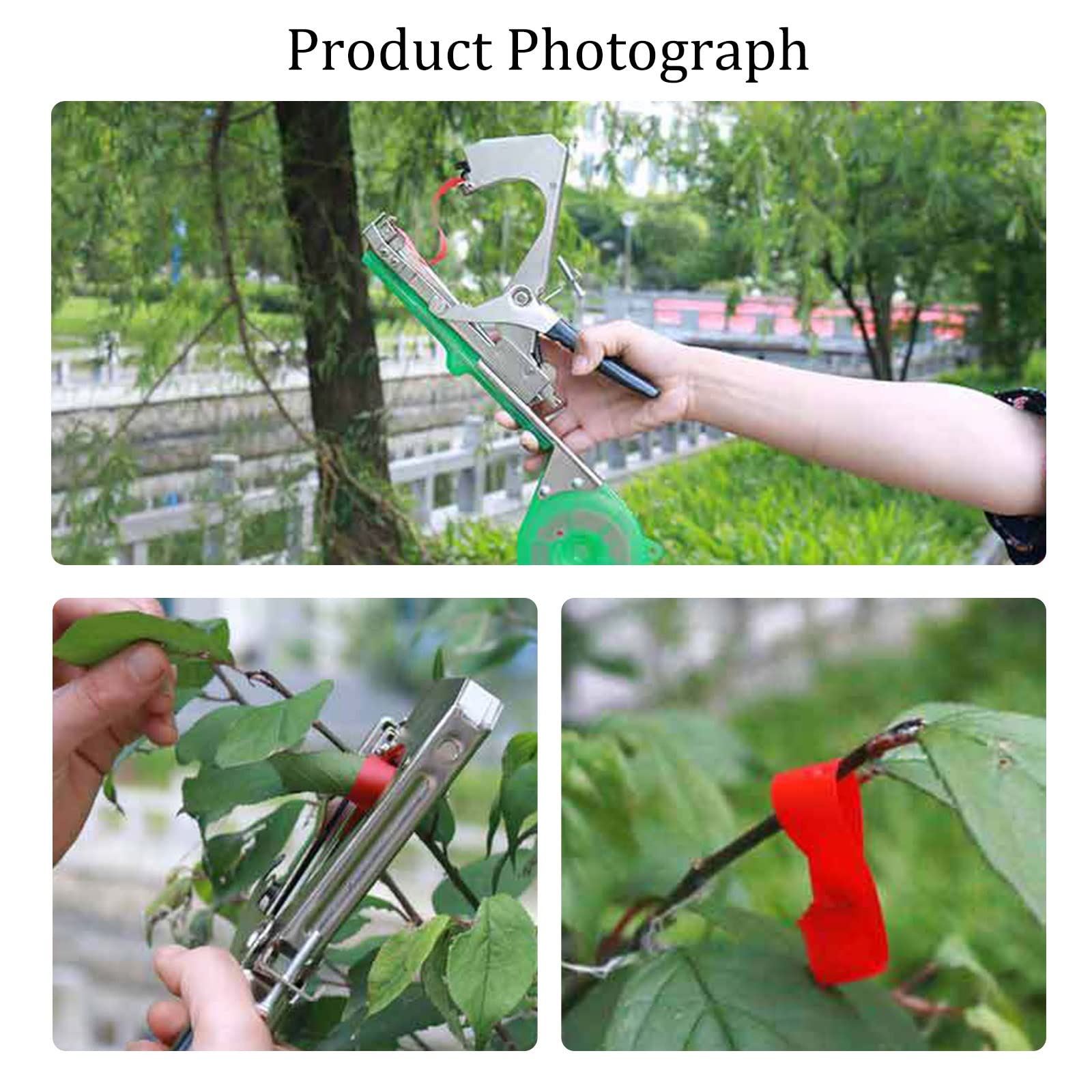 Garden Plant Tying Machine Tool - 1 Pack Vineyard Tapener for Grapes, Raspberries, Tomatoes & Vining Vegetables | Durable Plant Support for Vineyards, Greenhouses & Home Gardens