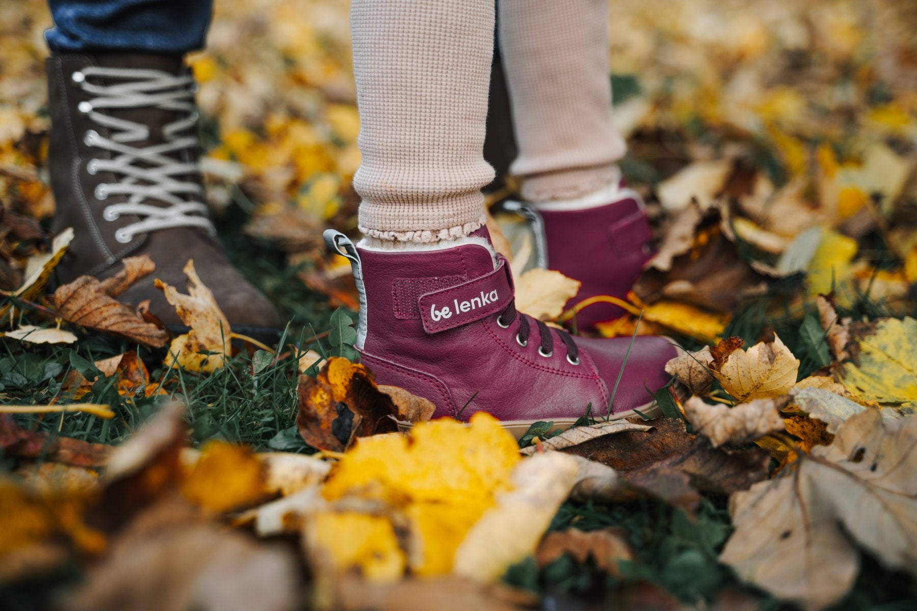 Barefoot Be Lenka Winter Kids Shoes - Dark Cherry Red | Comfortable & Warm for Indoor & Outdoor Play