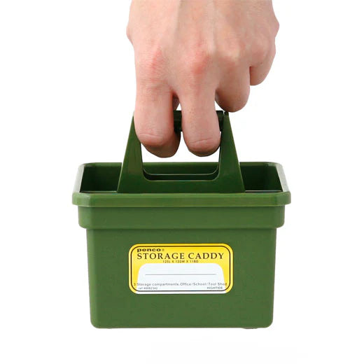 Yellow Small Storage Caddy Organizer - Portable Bathroom, Kitchen & Office Supply Holder - Perfect for Makeup Brushes, Utensils & Desk Accessories