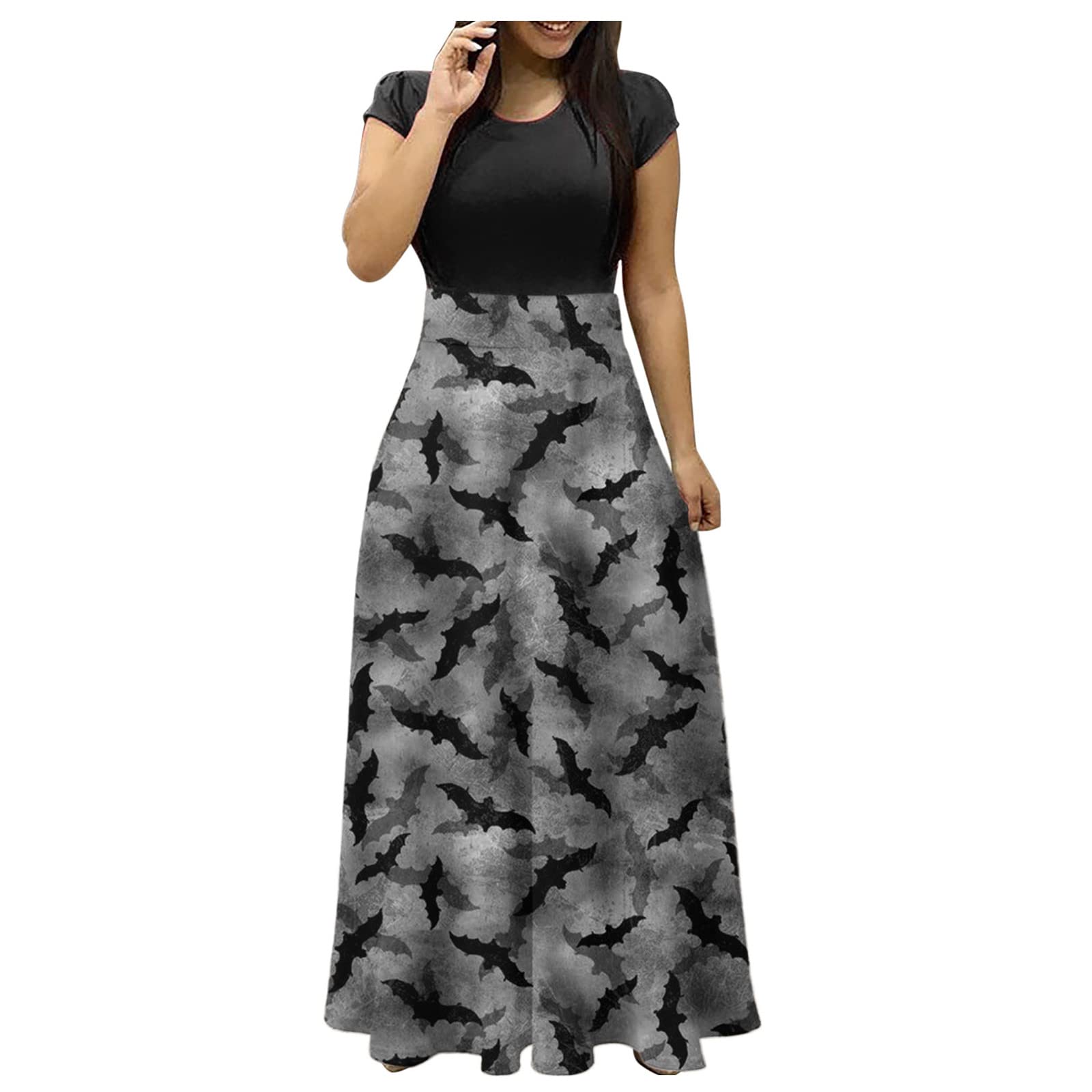 QUFECH Women's Summer Floral Print Wrap Dress - Elegant Waisted Midi Dress for Wedding Guest, Holiday Party & Casual Outings - Perfect for Beach Vacations, Date Nights and Office Wear